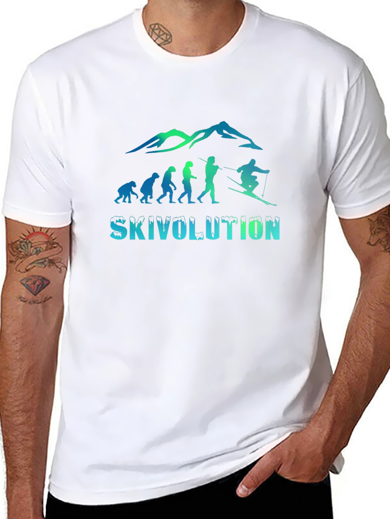 Skivolution Evolution Black T-Shirt