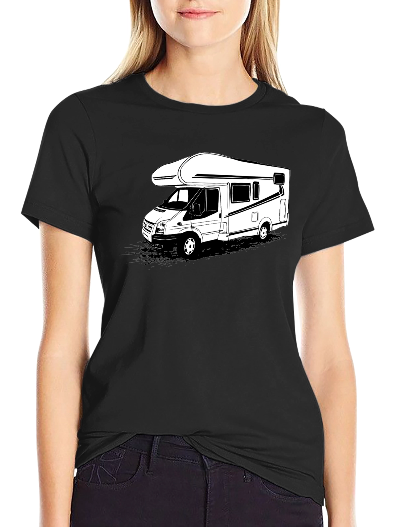 Camper Van Graphic Tee - Black T-Shirt