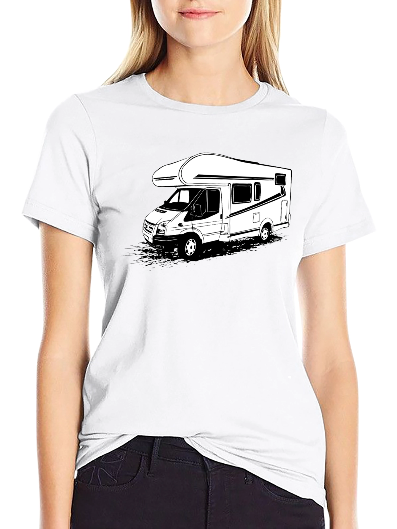 Camper Van Graphic Tee - Black T-Shirt