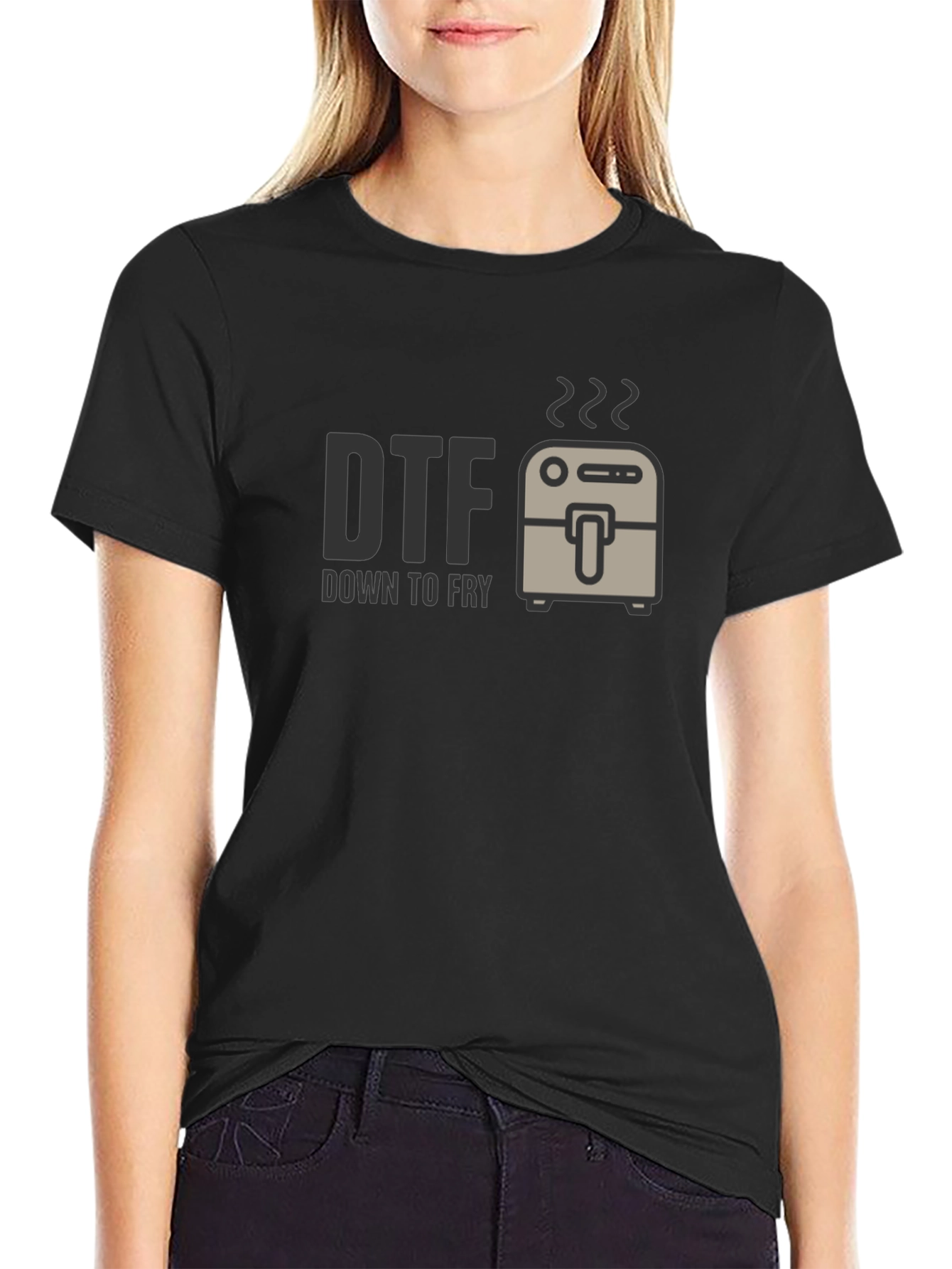 Down to Fry T-Shirt - DTF Funny Foodie Tee