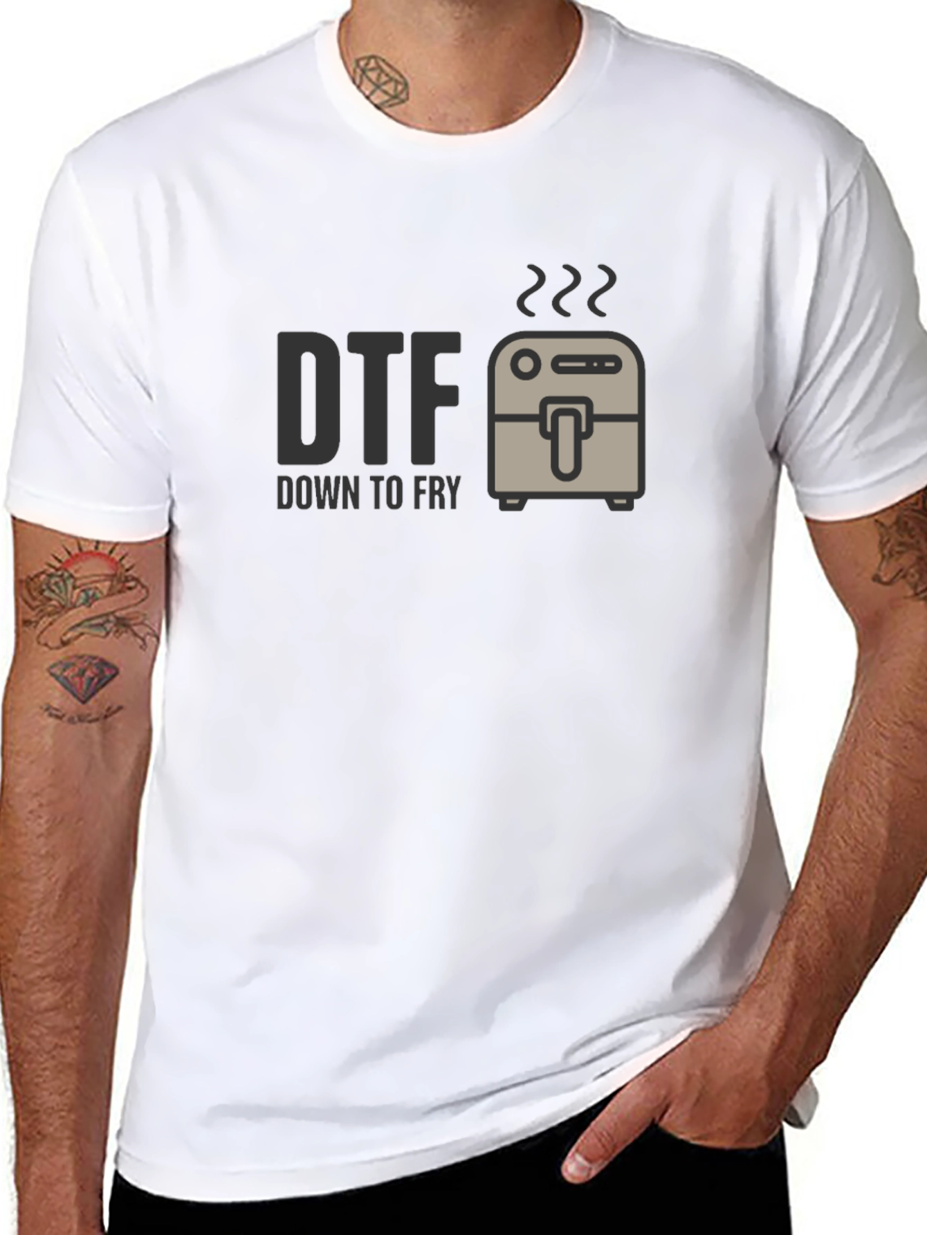 Down to Fry T-Shirt - DTF Funny Foodie Tee
