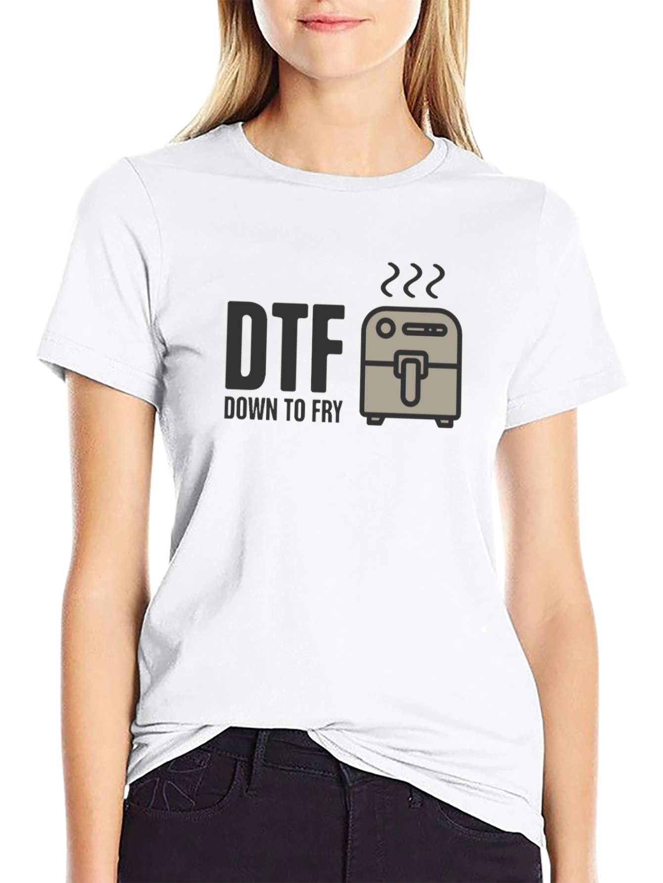 Down to Fry T-Shirt - DTF Funny Foodie Tee