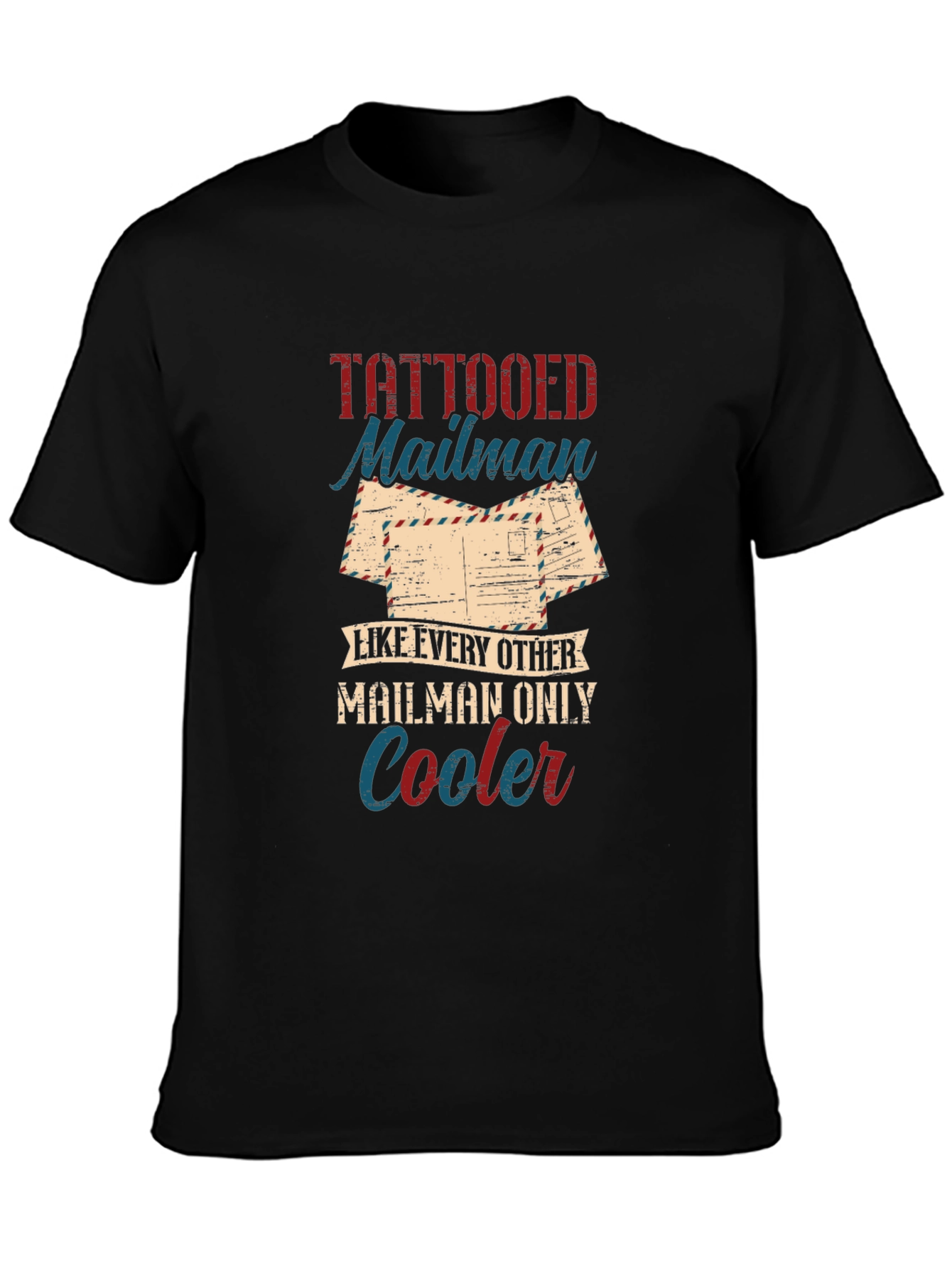 Tattooed Mailman Graphic T-Shirt