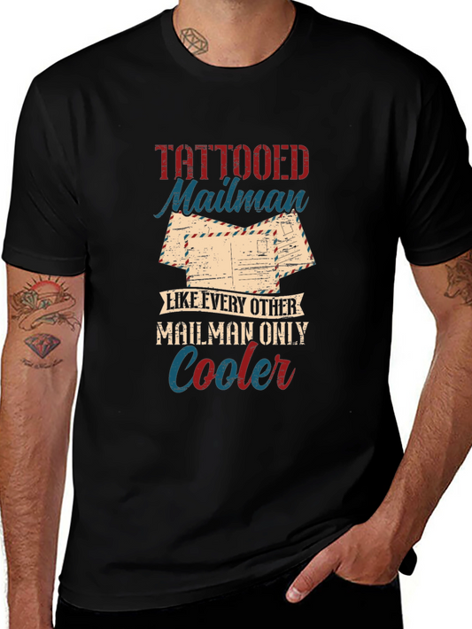 Tattooed Mailman Graphic T-Shirt