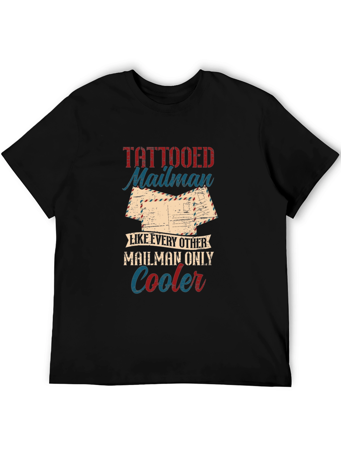 Tattooed Mailman Graphic T-Shirt