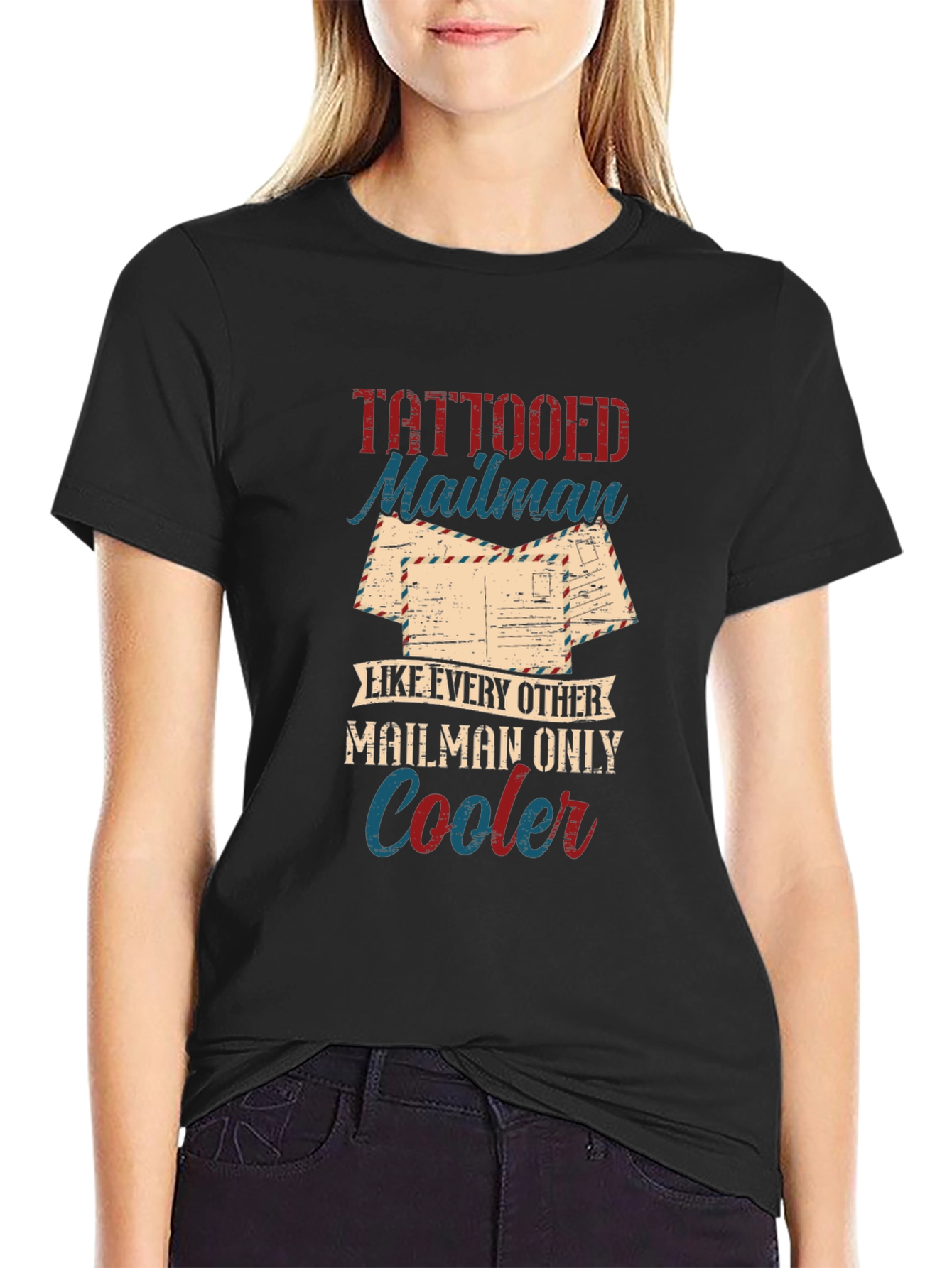 Tattooed Mailman Graphic T-Shirt