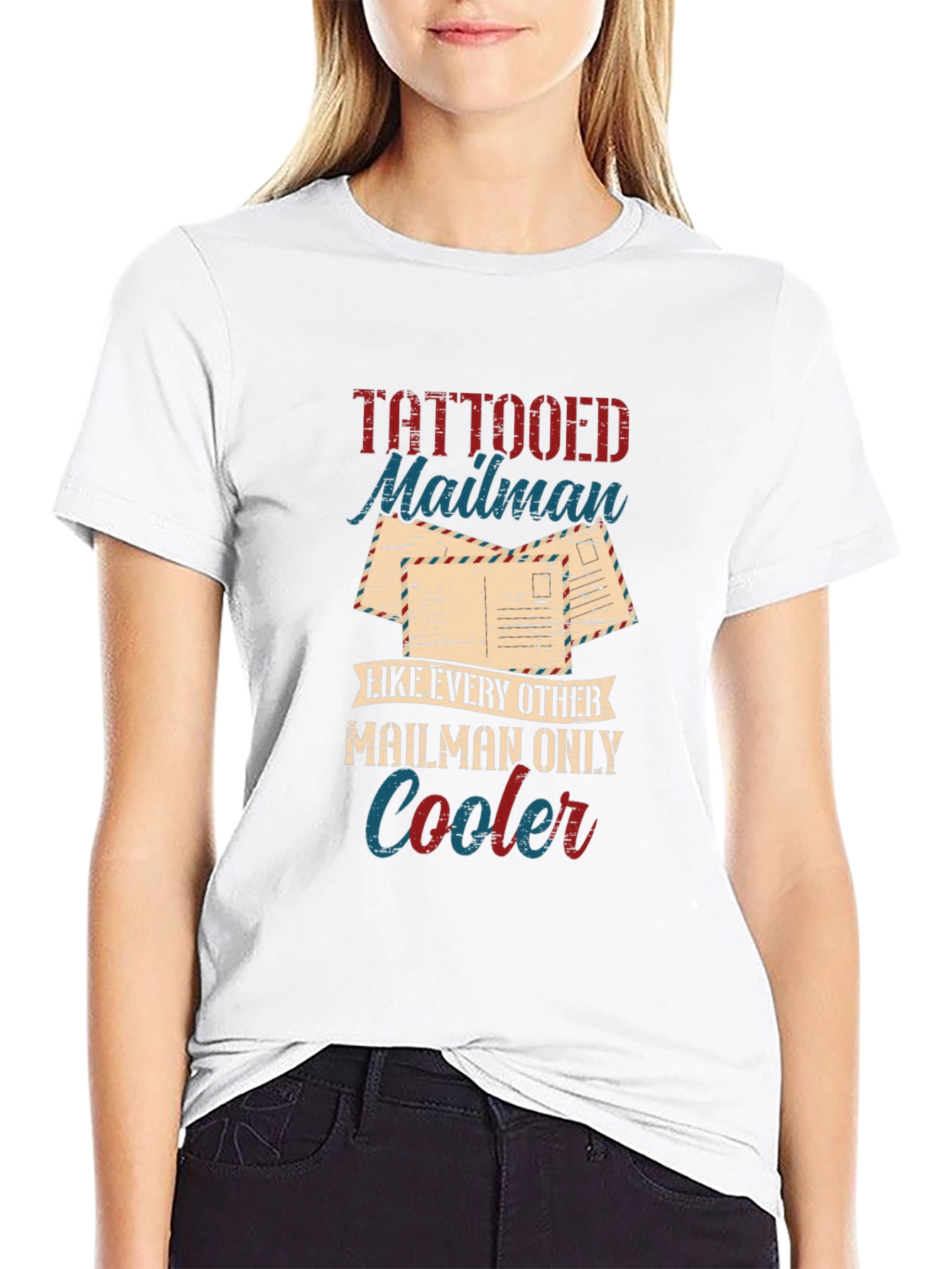 Tattooed Mailman Graphic T-Shirt