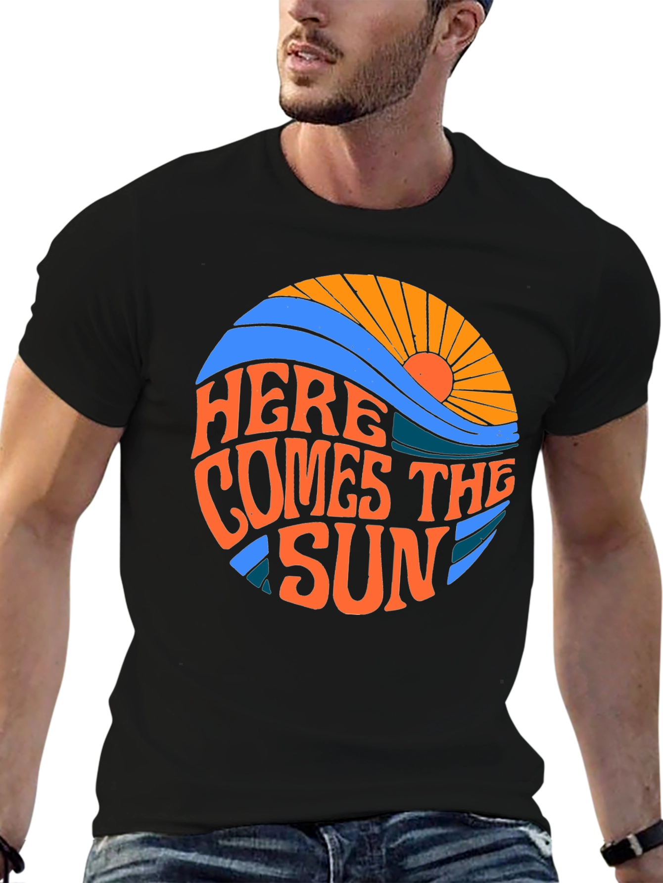 Retro Here Comes The Sun Graphic Tee