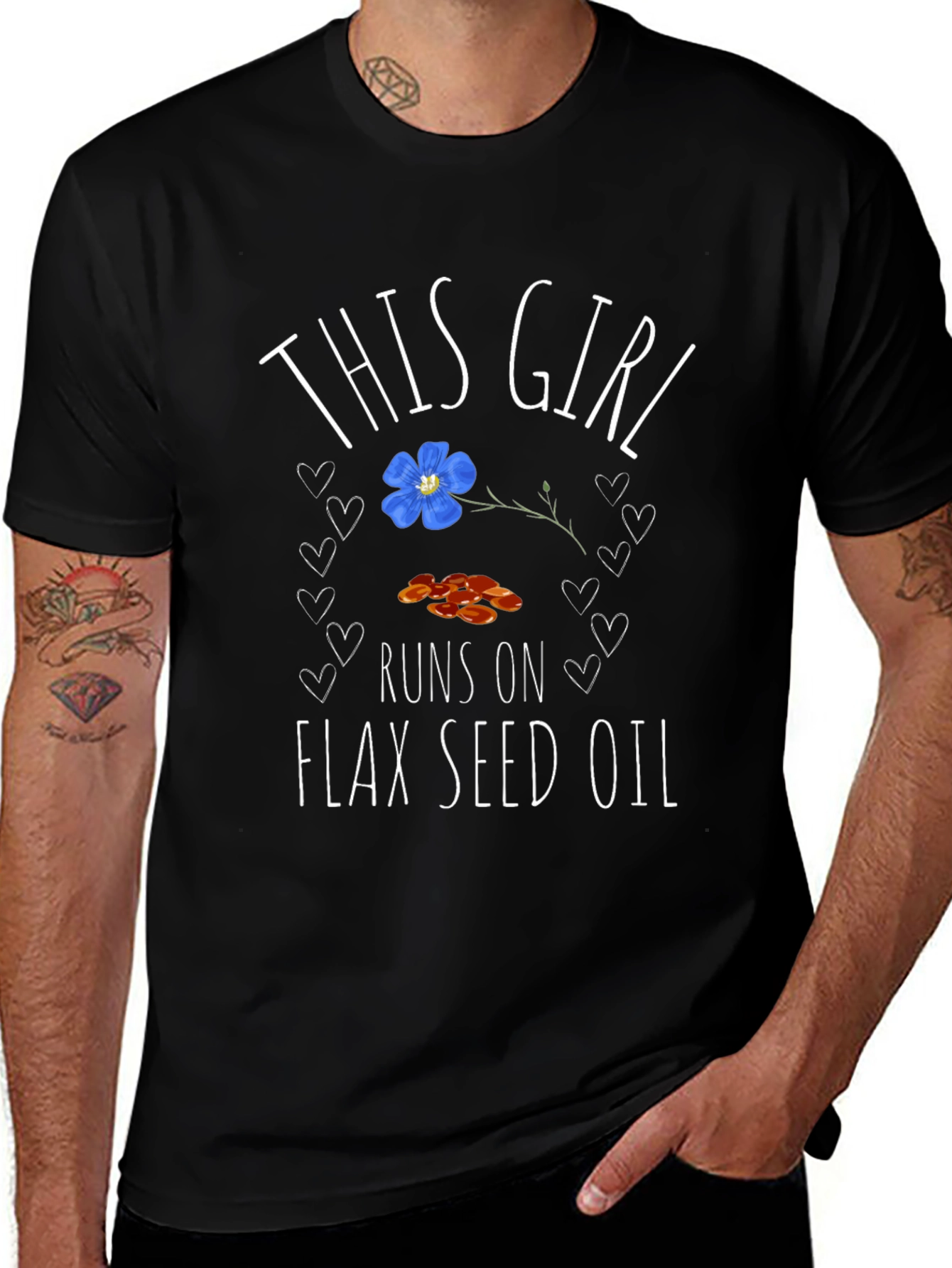 Flax Seed Oil T-Shirt - This Girl Runs On