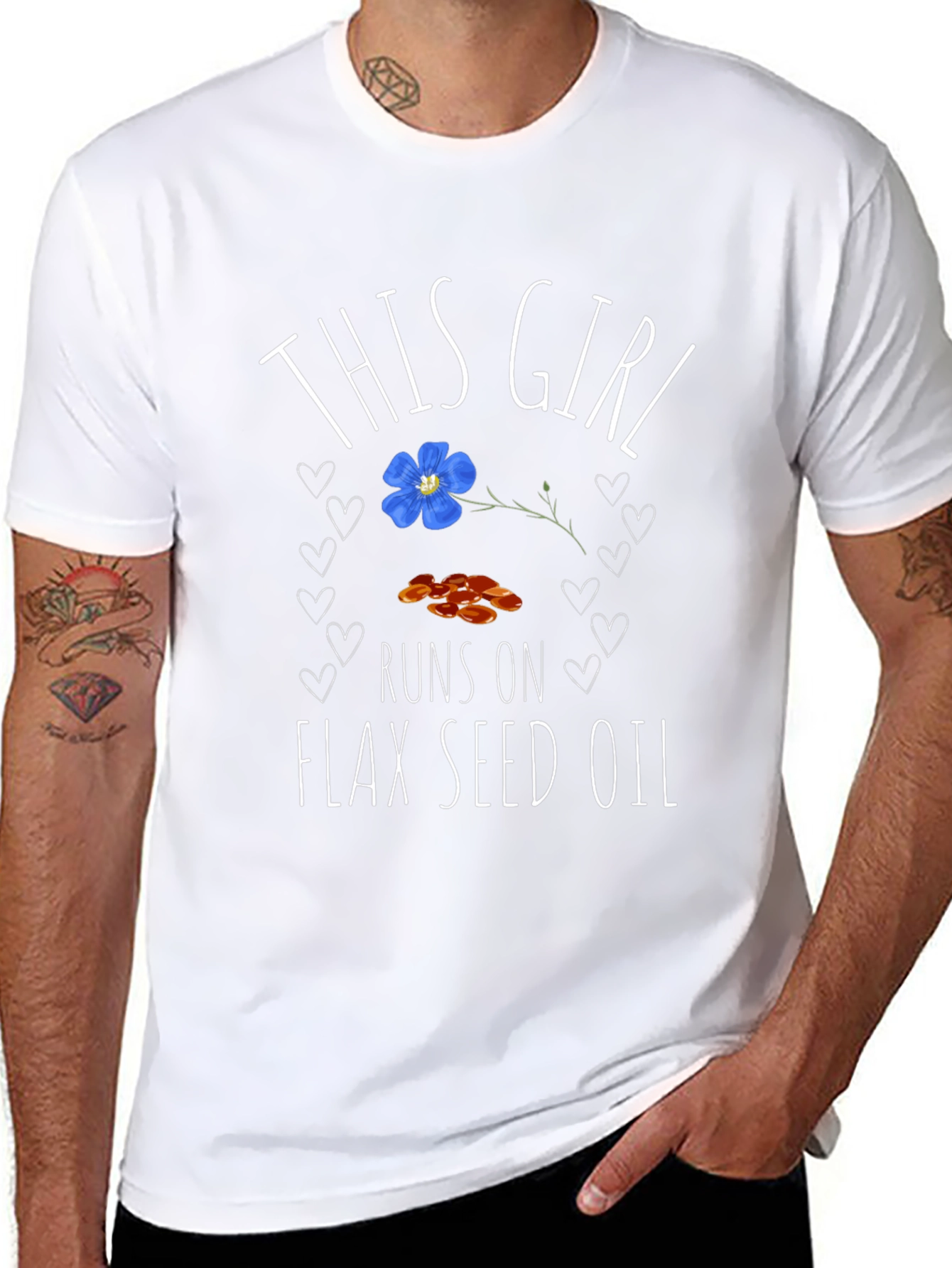Flax Seed Oil T-Shirt - This Girl Runs On
