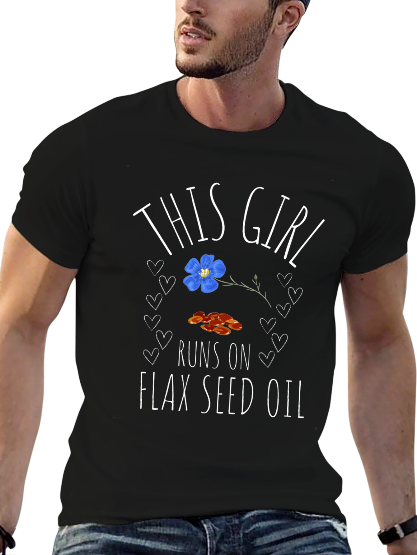 Flax Seed Oil T-Shirt - This Girl Runs On