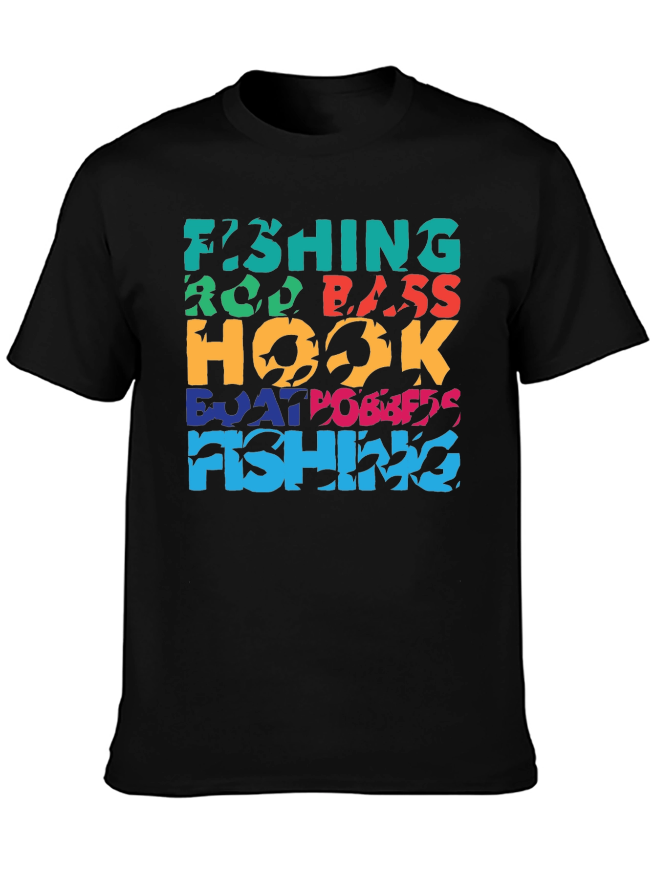 Fishing T-Shirt | Rod Bass Hook Boat Design