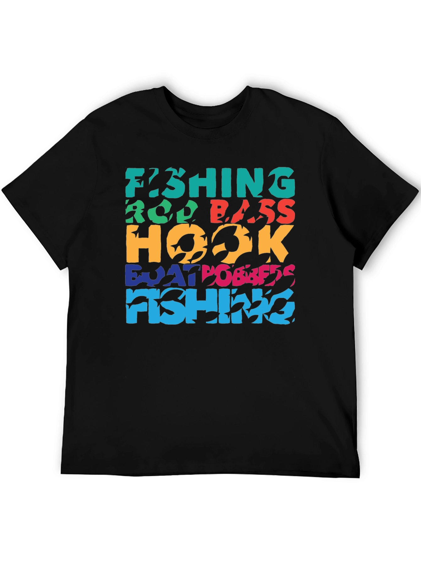 Fishing T-Shirt | Rod Bass Hook Boat Design