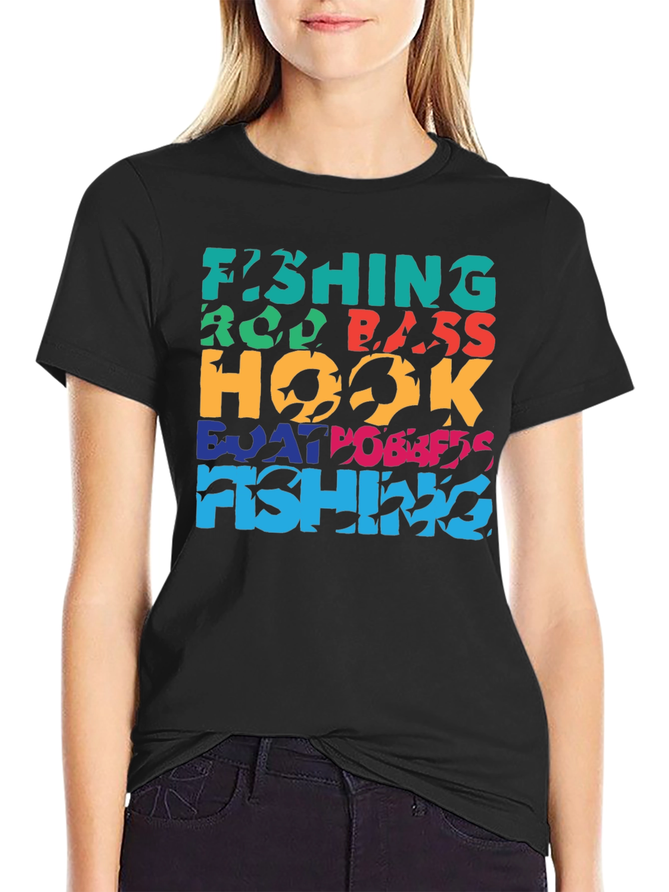 Fishing T-Shirt | Rod Bass Hook Boat Design