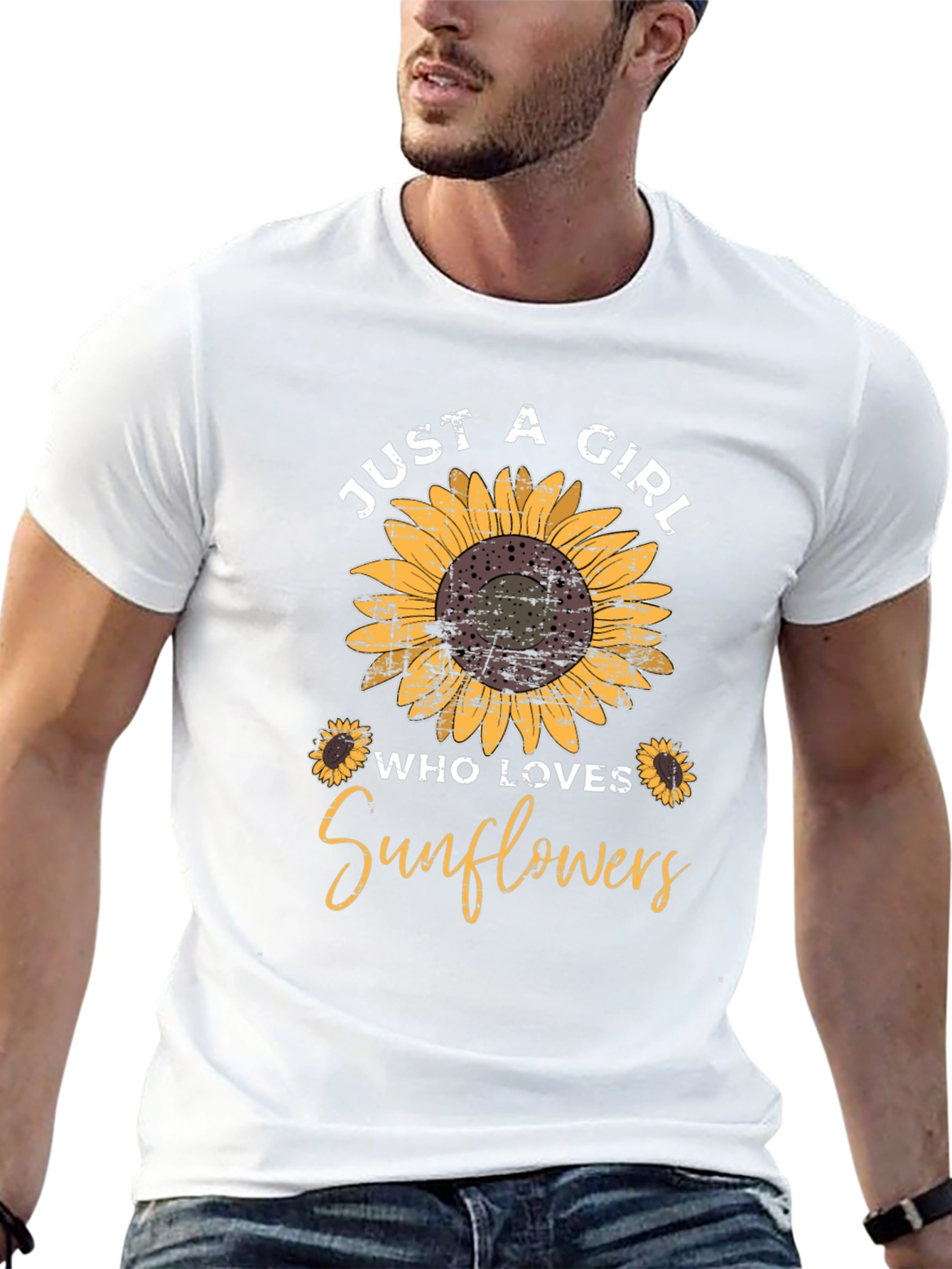 Just a Girl Who Loves Sunflowers T-Shirt