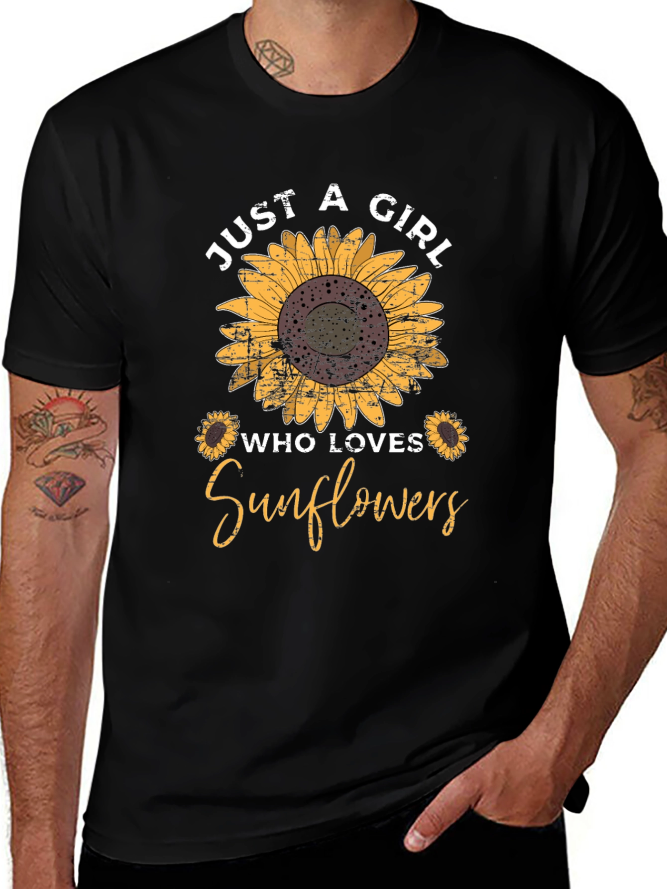 Just a Girl Who Loves Sunflowers T-Shirt