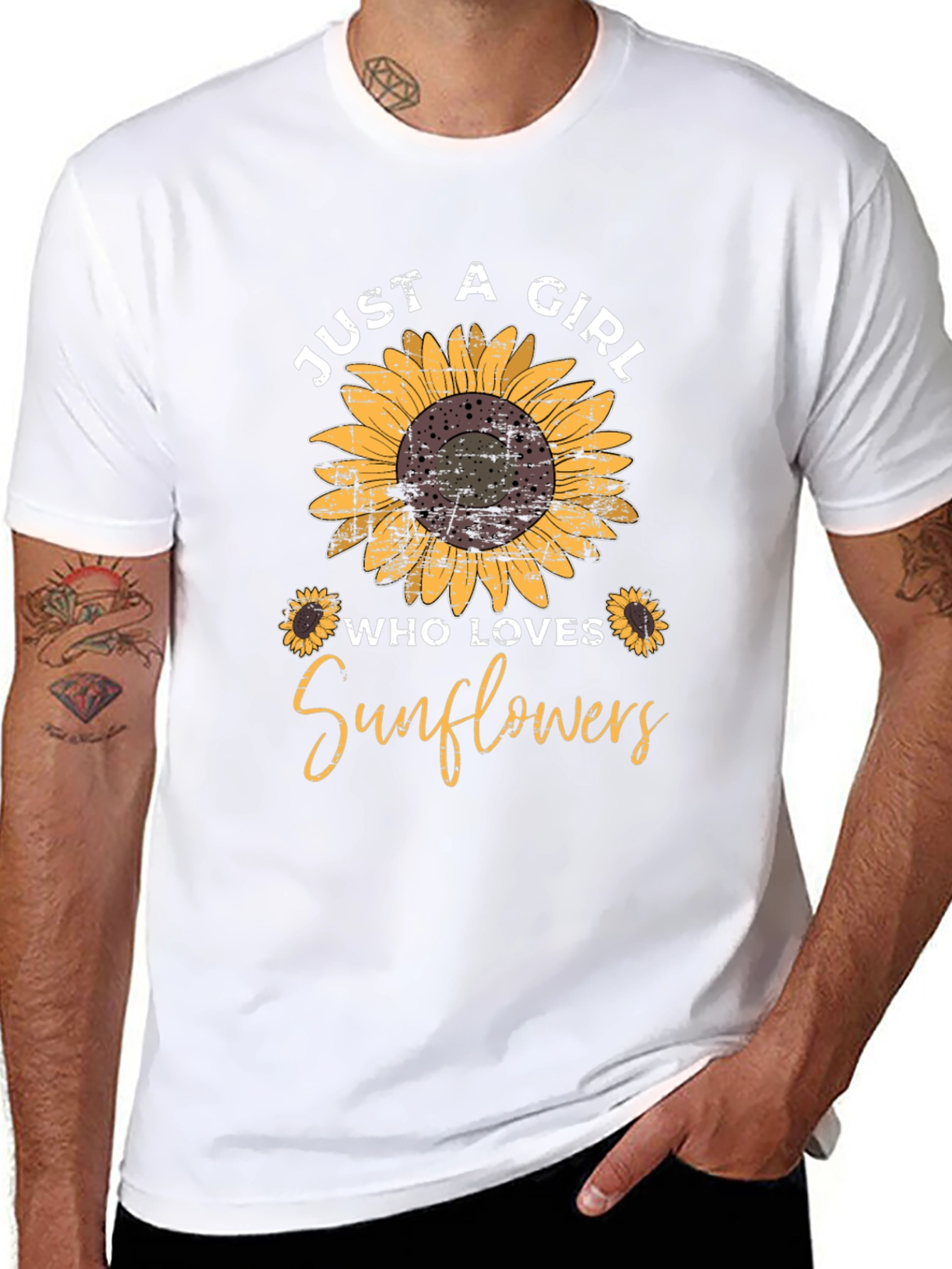 Just a Girl Who Loves Sunflowers T-Shirt