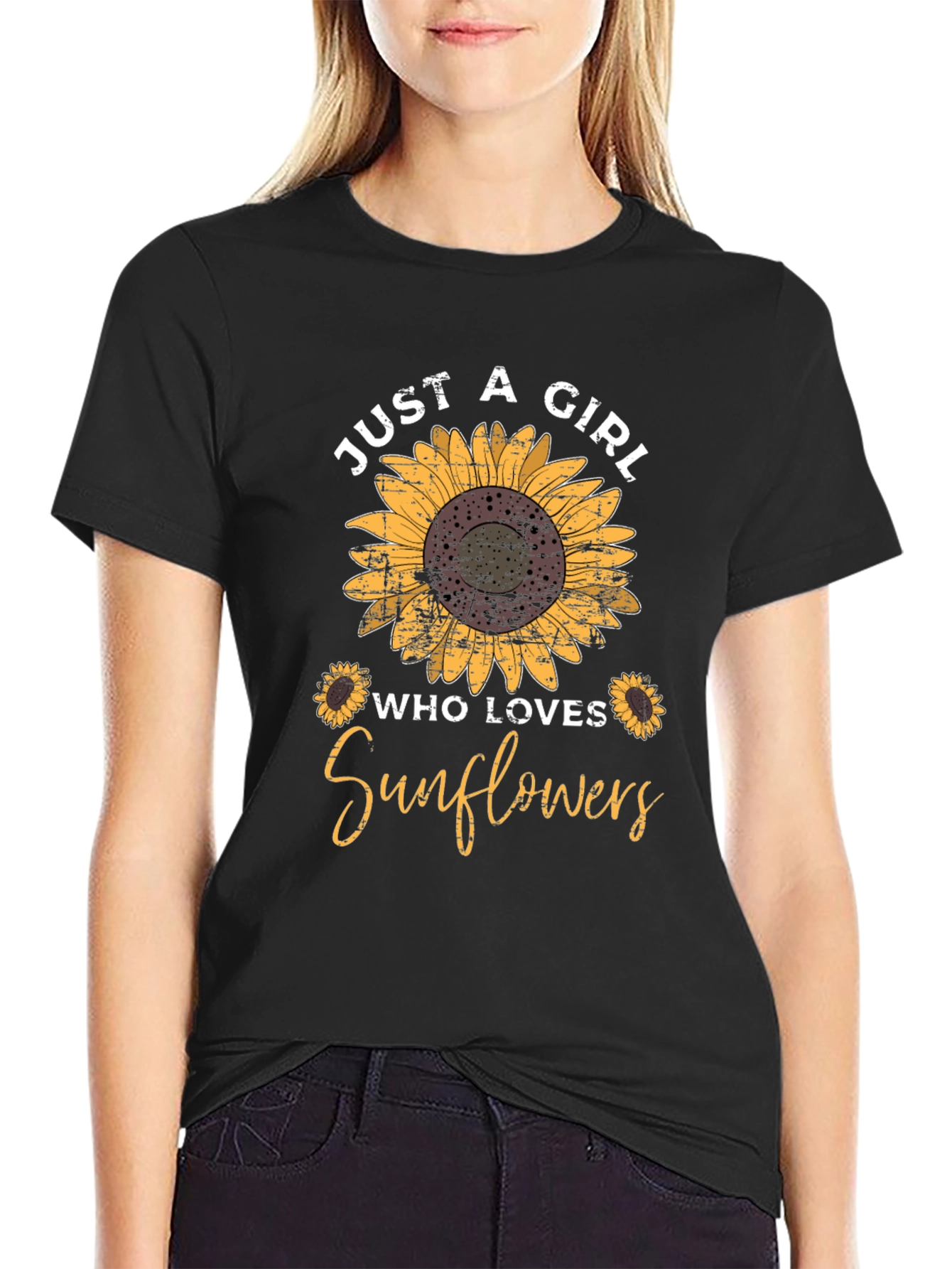 Just a Girl Who Loves Sunflowers T-Shirt