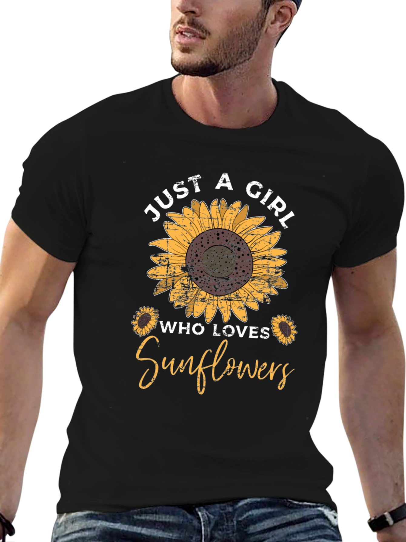 Just a Girl Who Loves Sunflowers T-Shirt