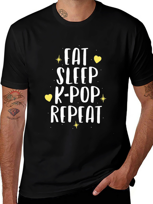 Eat Sleep K-Pop Repeat T-Shirt