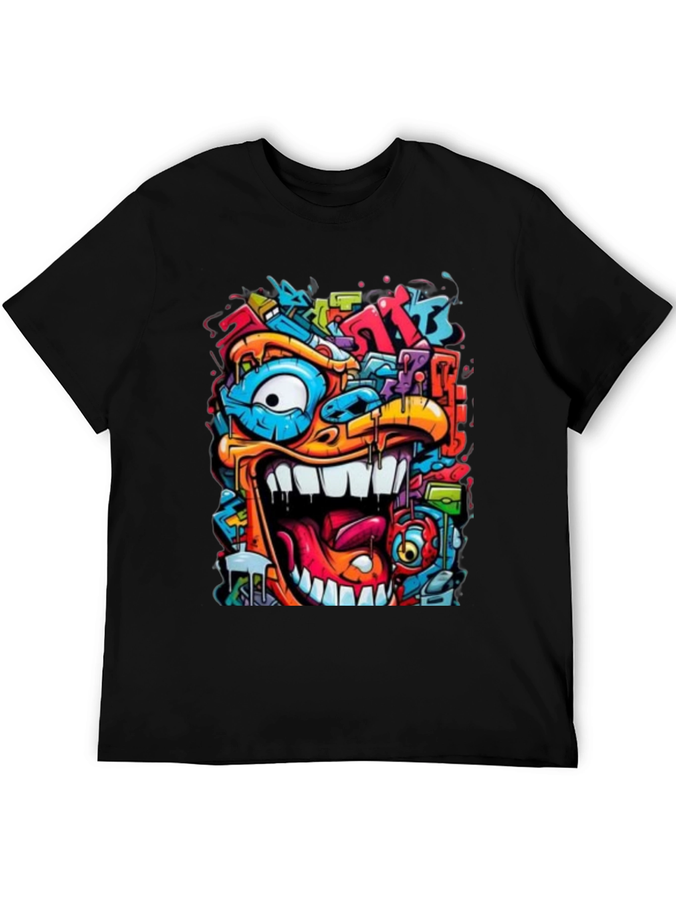 Colorful Graffiti Style T-Shirt