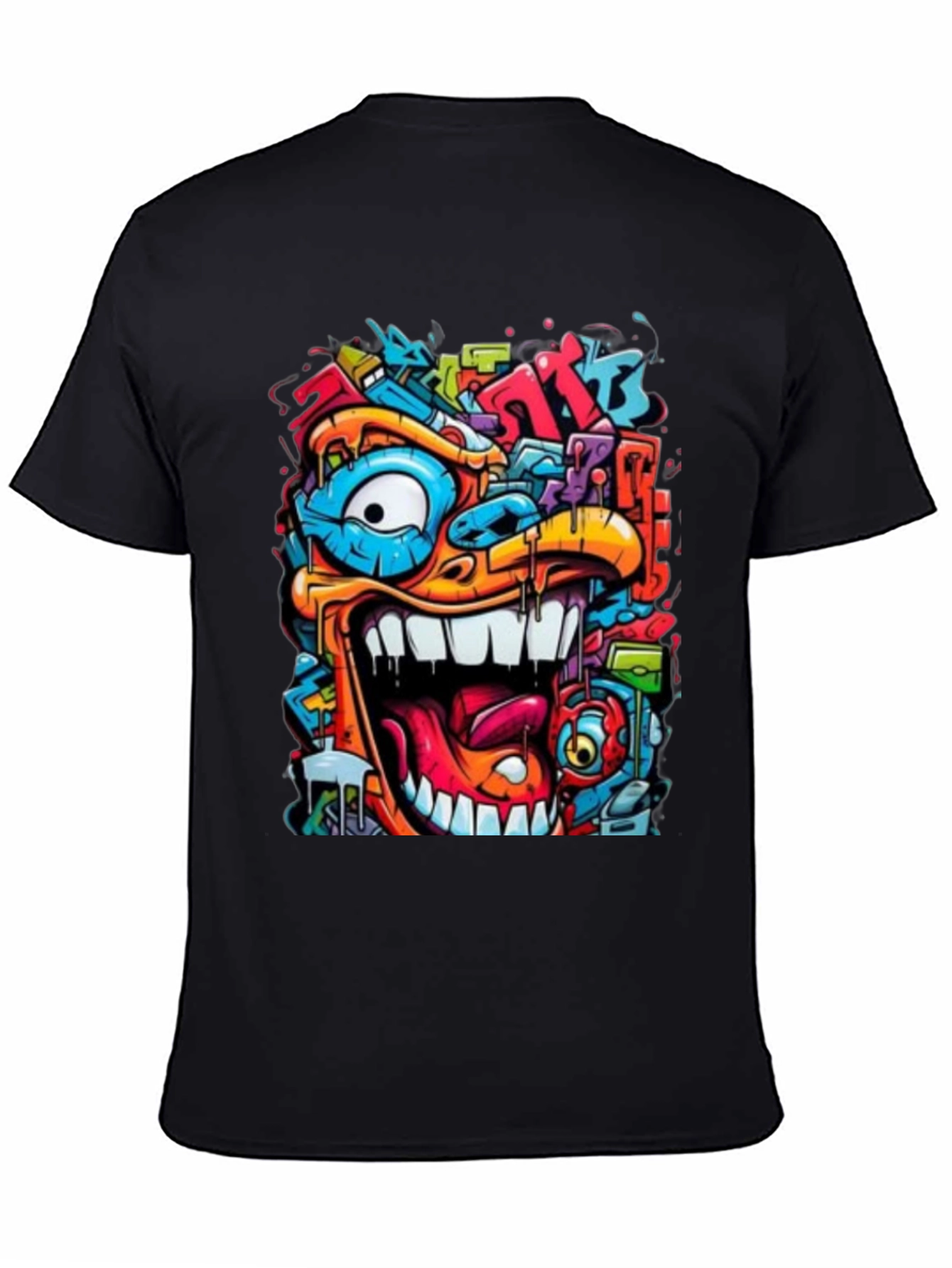 Colorful Graffiti Style T-Shirt