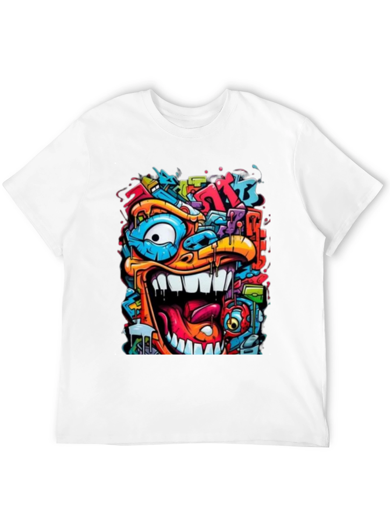 Colorful Graffiti Style T-Shirt