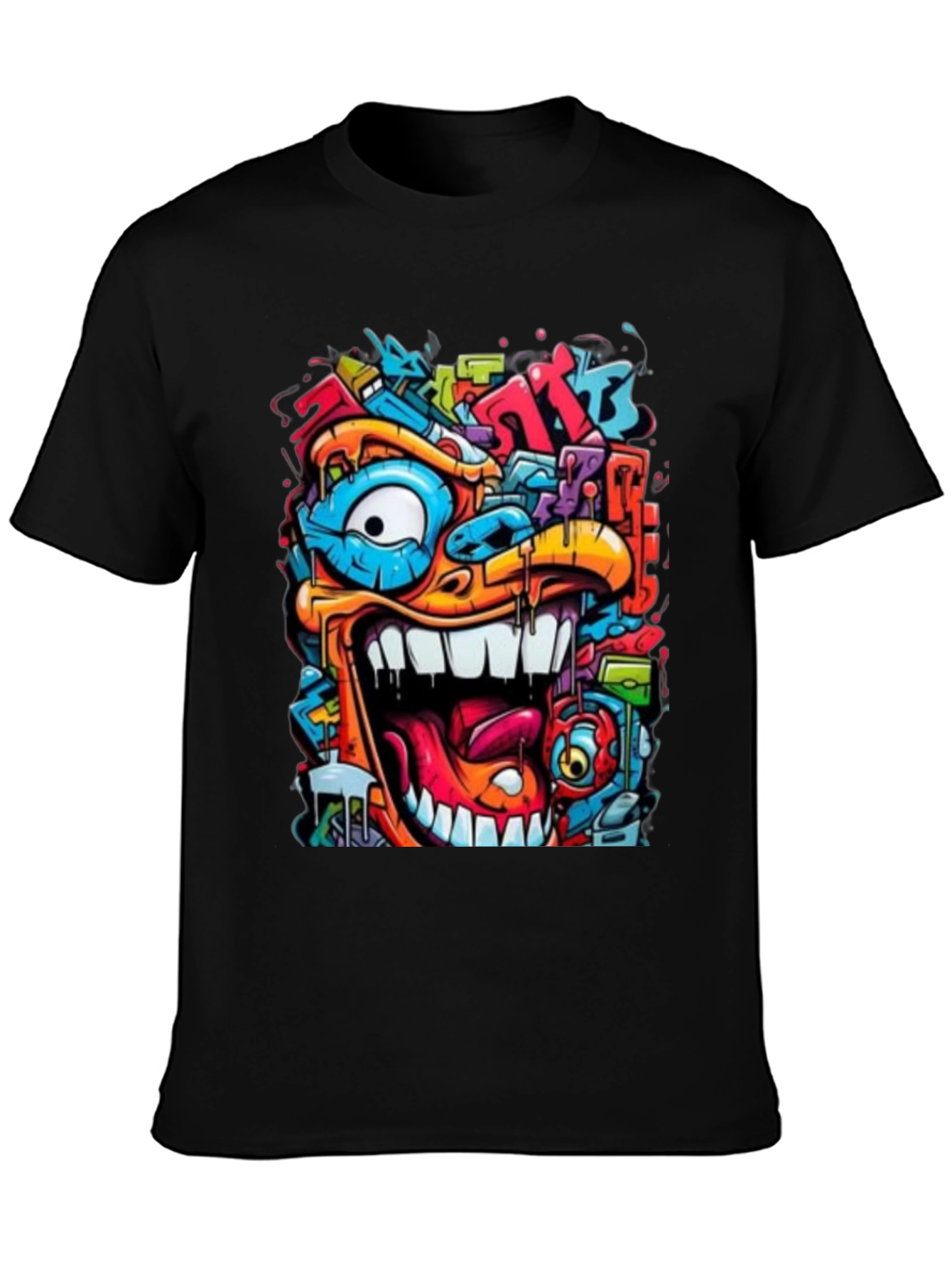 Colorful Graffiti Style T-Shirt