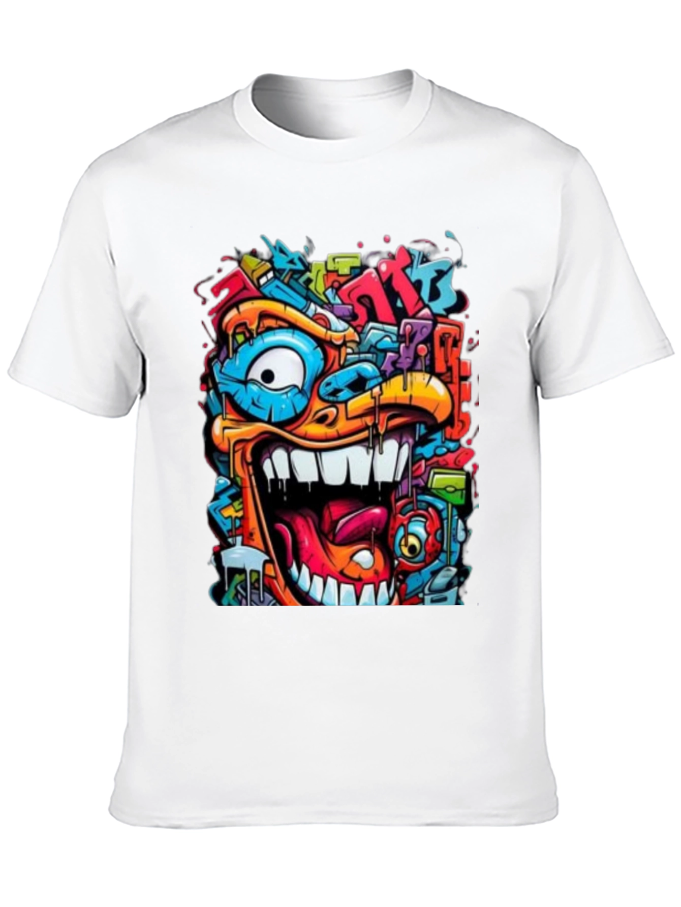 Colorful Graffiti Style T-Shirt