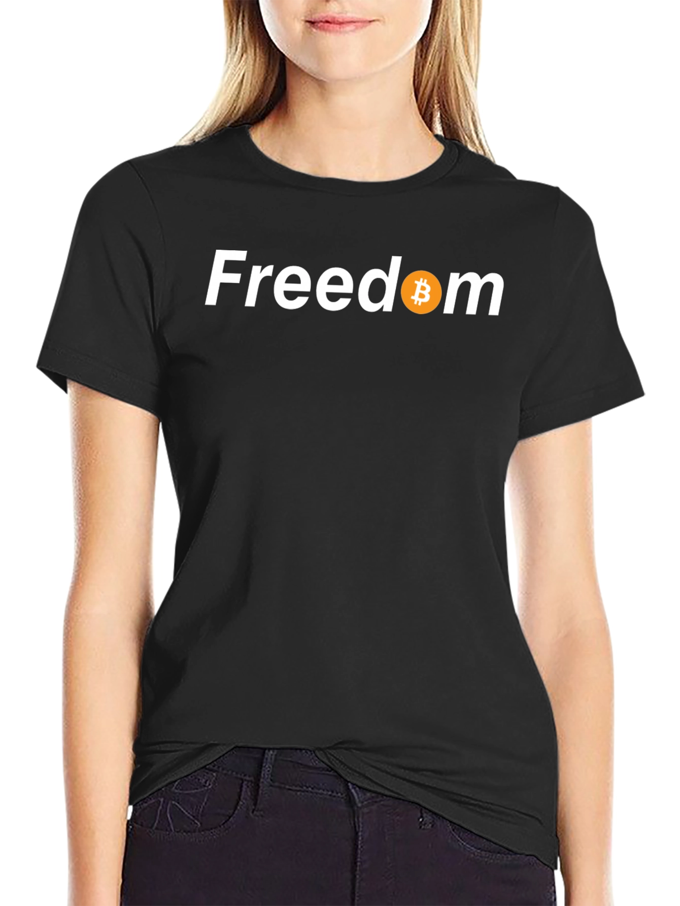 Freedom Bitcoin Tee - Crypto Enthusiast Apparel