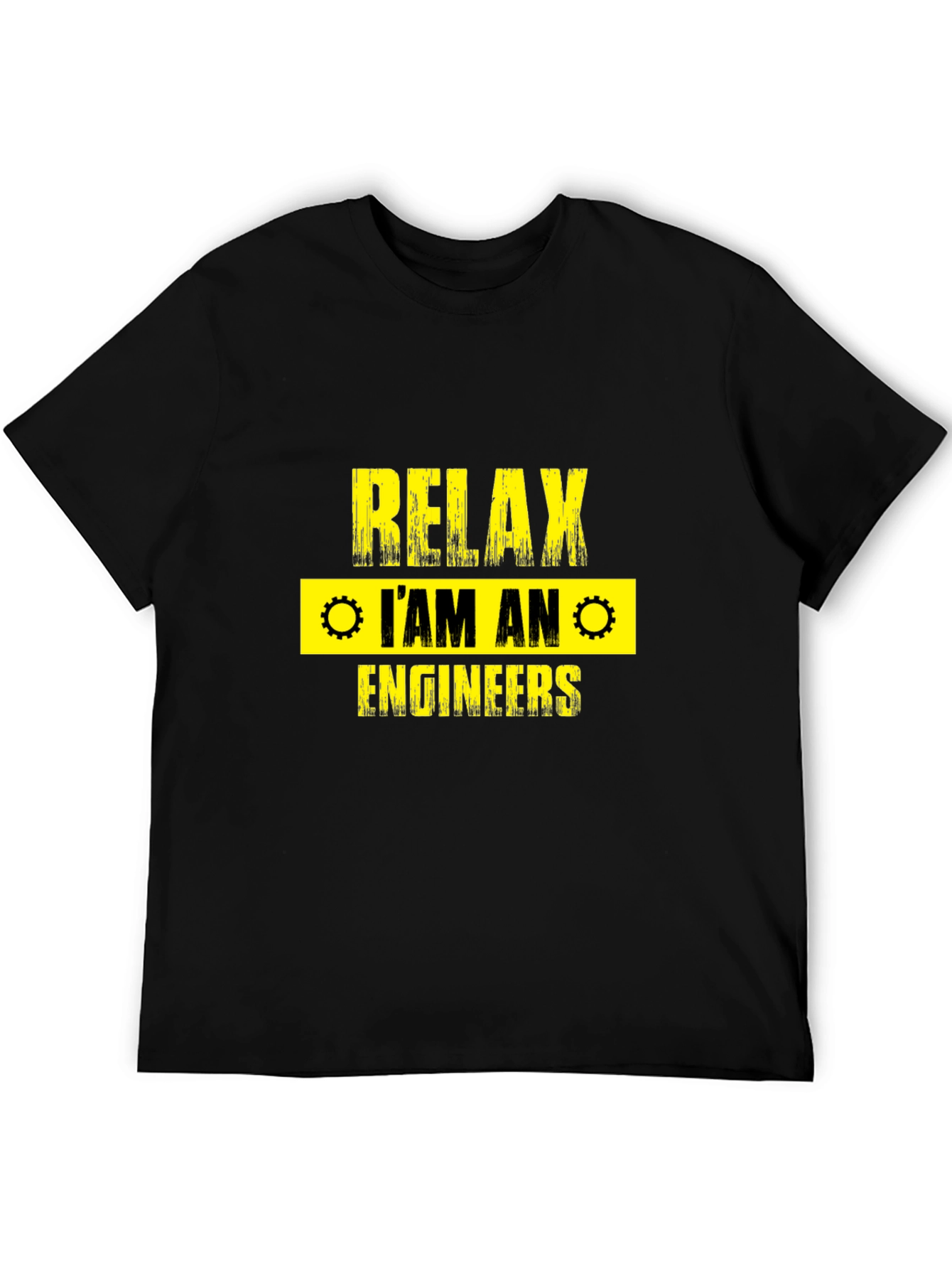 Relax Im An Engineer T-Shirt - Black