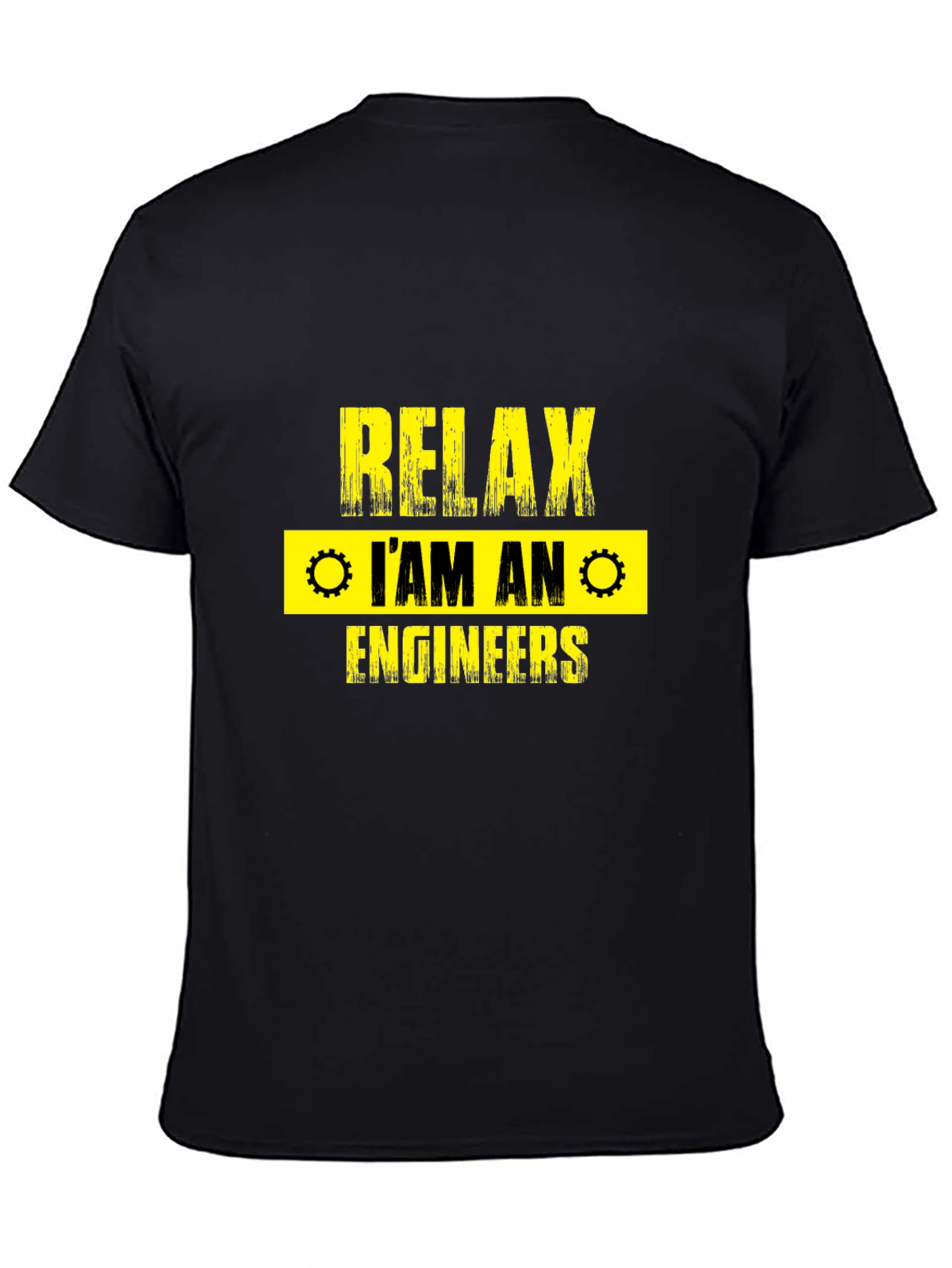 Relax Im An Engineer T-Shirt - Black