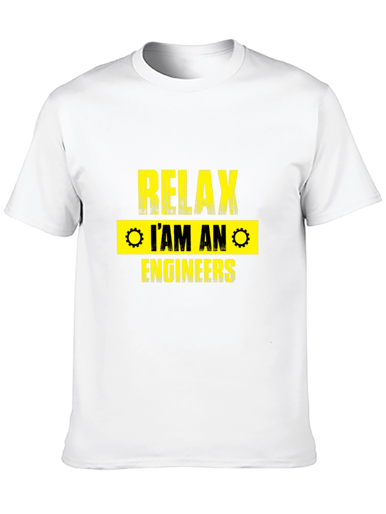 Relax Im An Engineer T-Shirt - Black