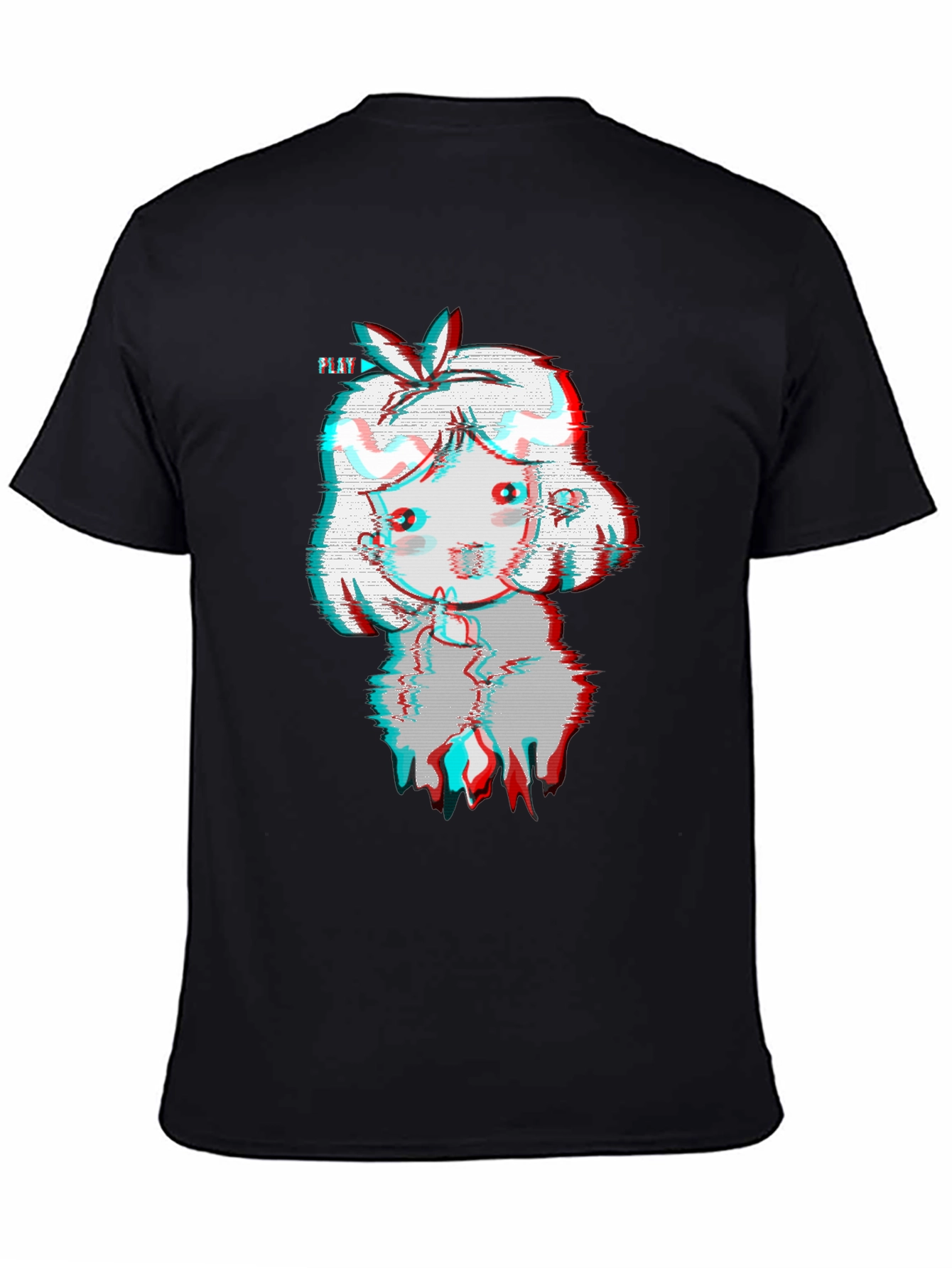 Glitch Girl Black T-Shirt