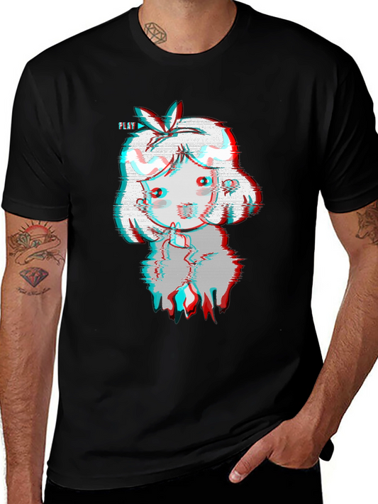 Glitch Girl Black T-Shirt