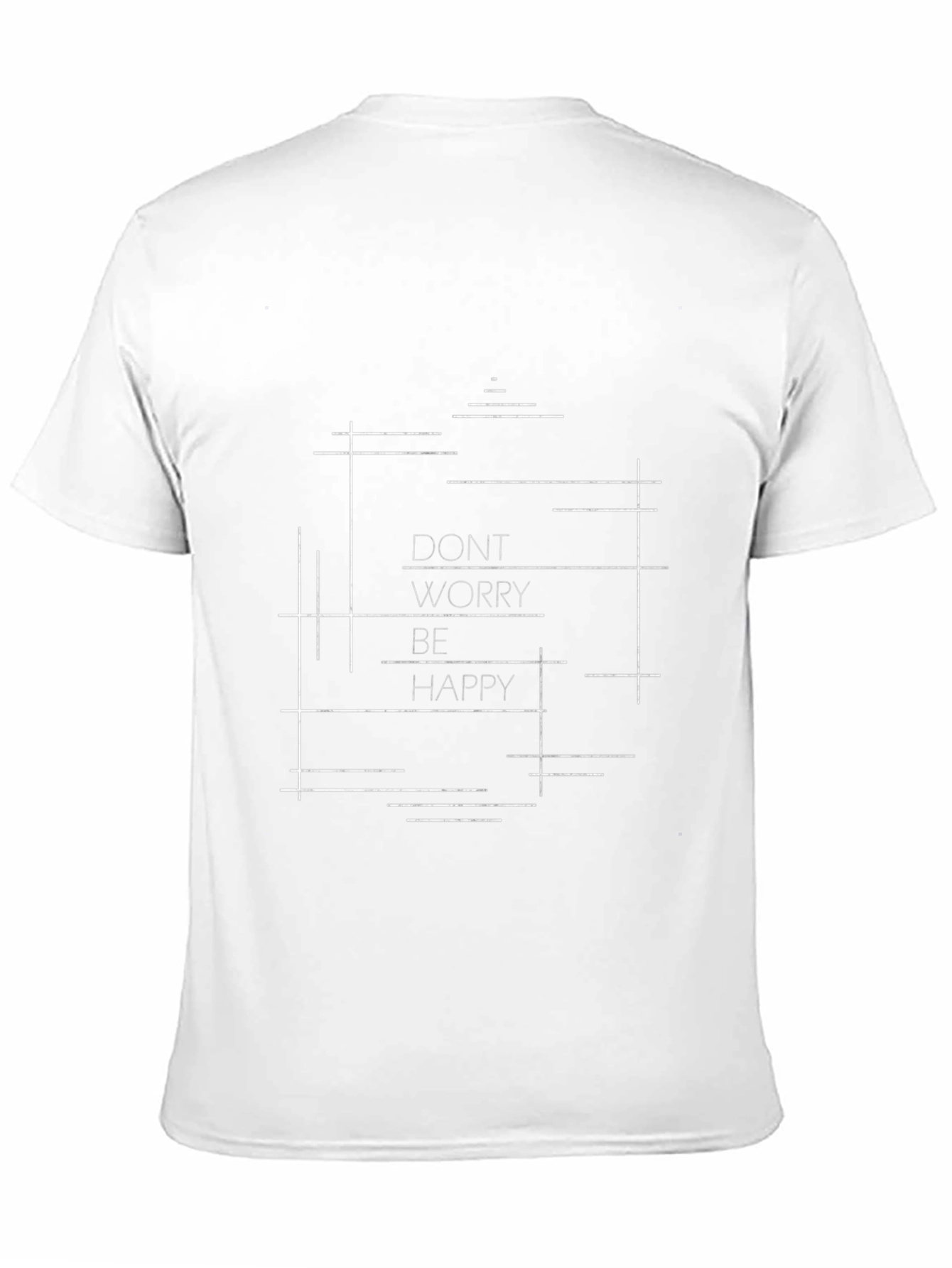 Dont Worry Be Happy Graphic Black T-Shirt