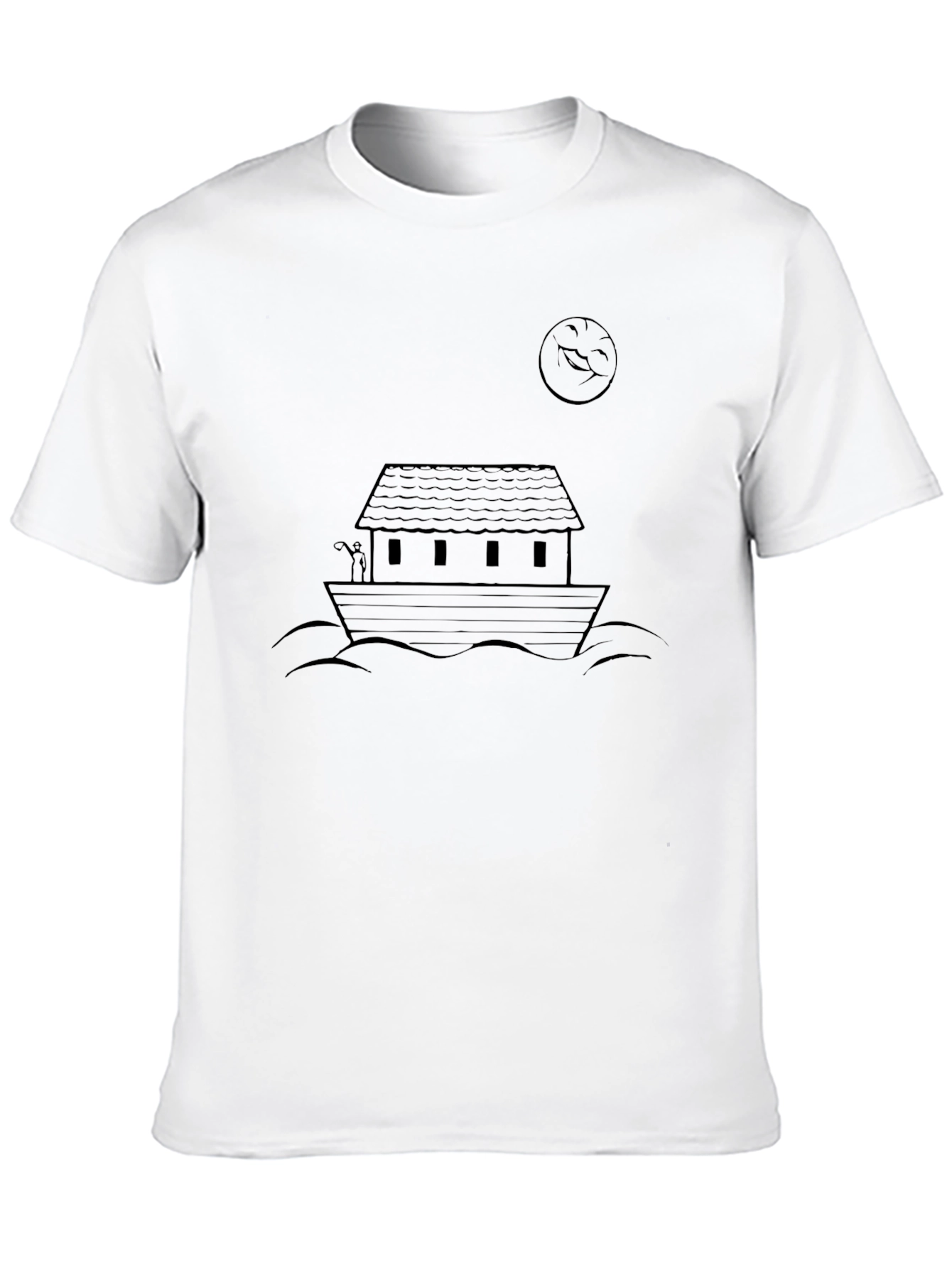Noahs Ark Graphic Tee - Black Cotton Comfort