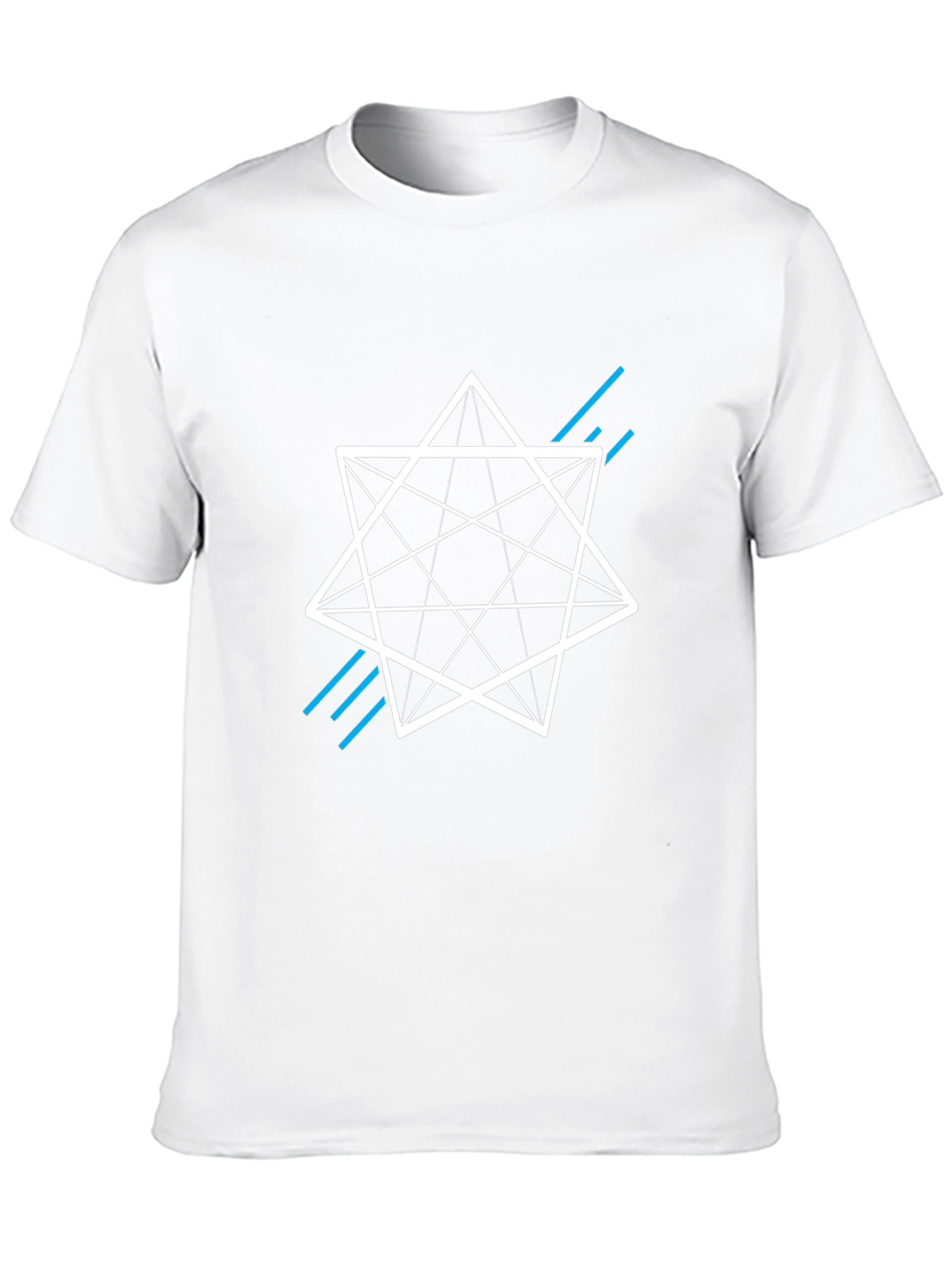 Geometric Star Graphic Tee - Modern Style