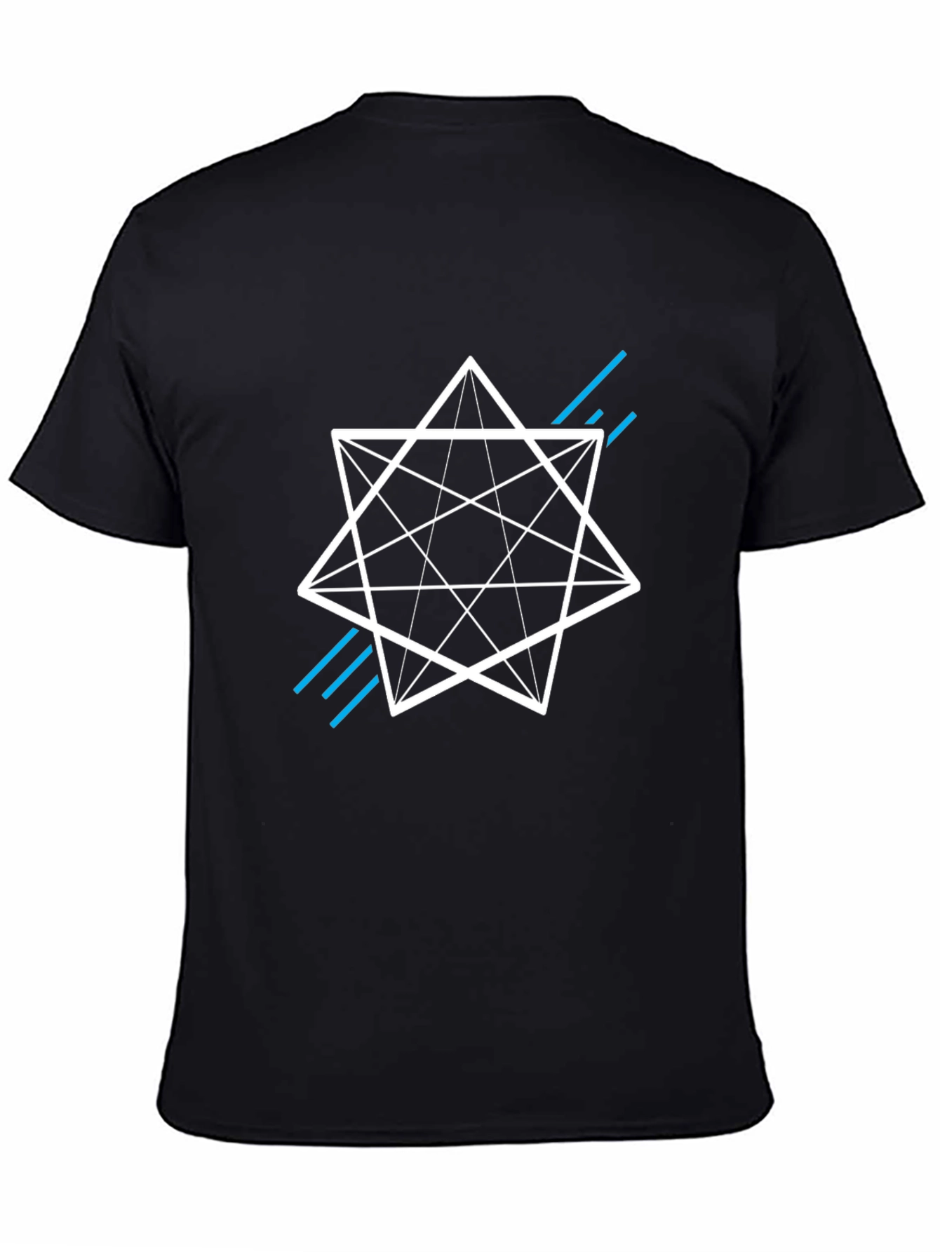 Geometric Star Graphic Tee - Modern Style