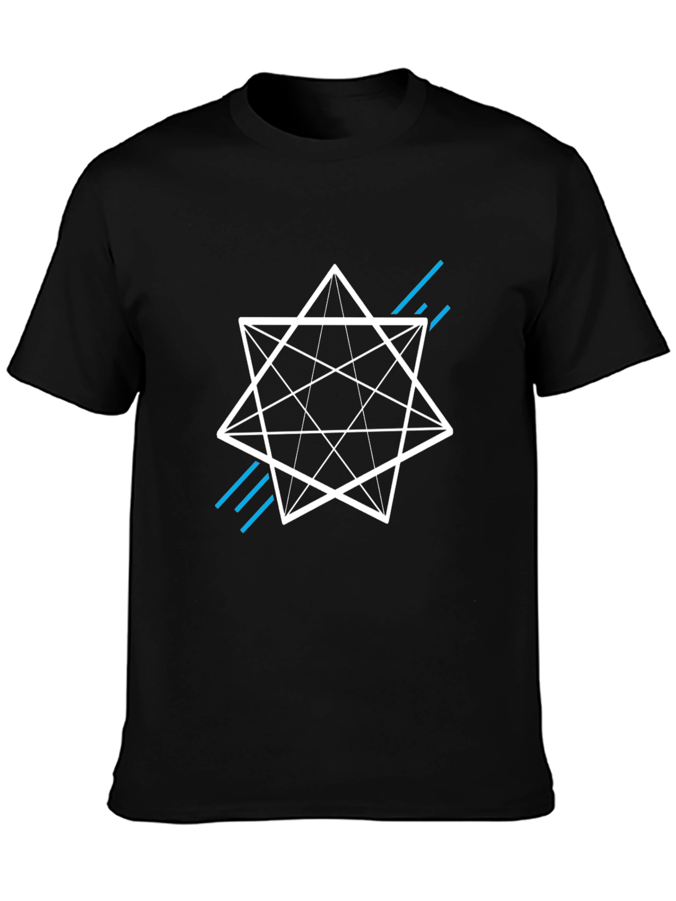 Geometric Star Graphic Tee - Modern Style