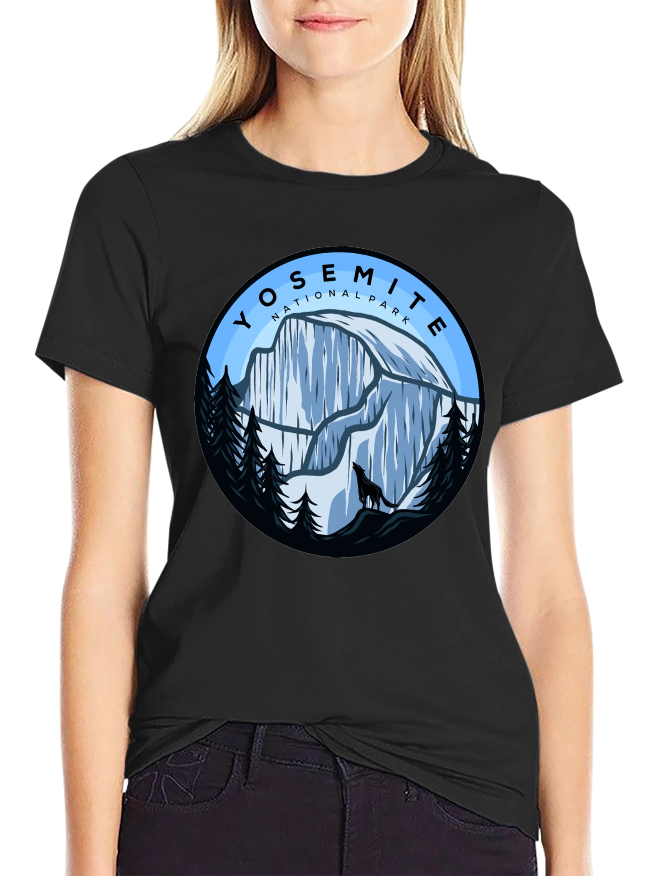Yosemite National Park Graphic Tee - Black