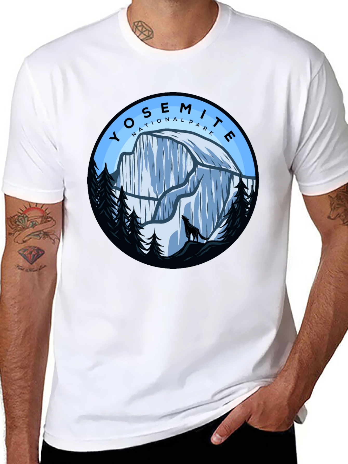 Yosemite National Park Graphic Tee - Black