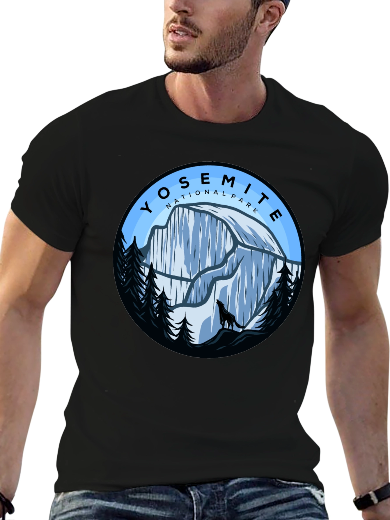 Yosemite National Park Graphic Tee - Black