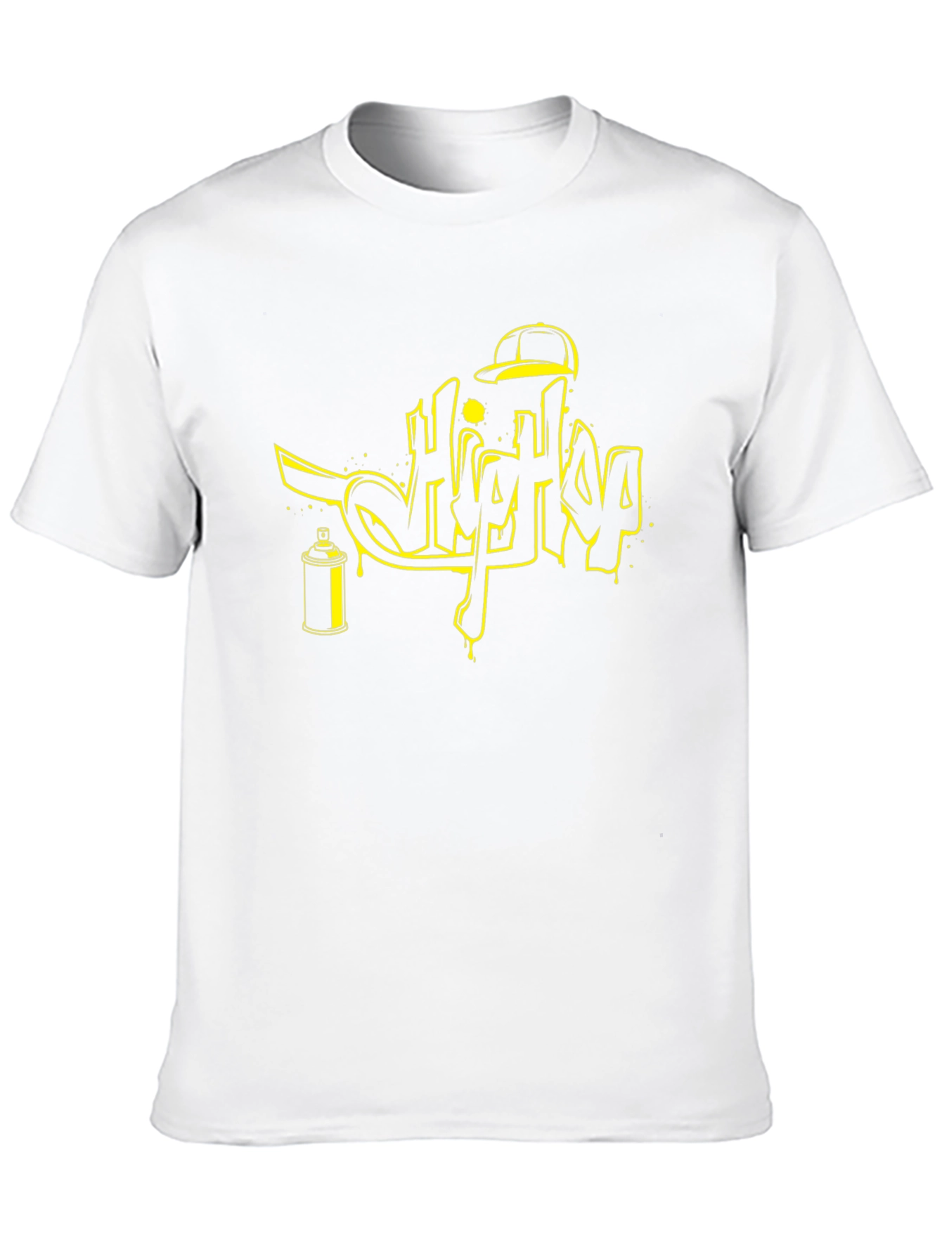 Hip Hop Graffiti Style Black T-Shirt