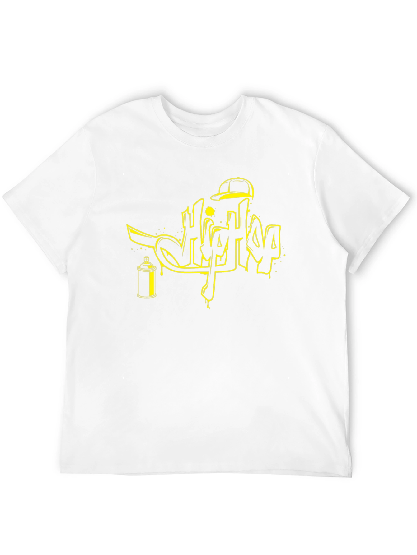 Hip Hop Graffiti Style Black T-Shirt