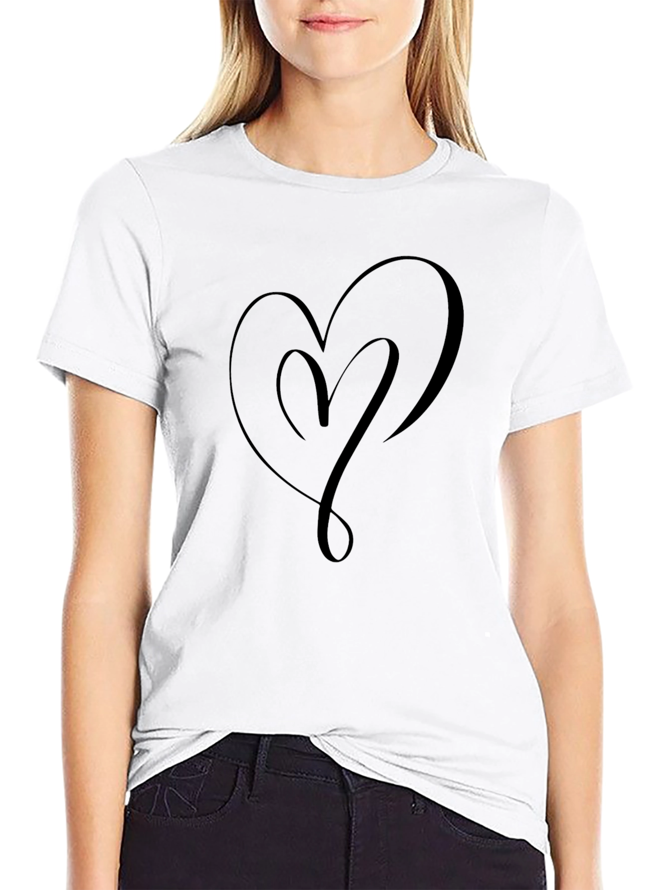 Heart Graphic Tee - Soft Style Cotton T-Shirt