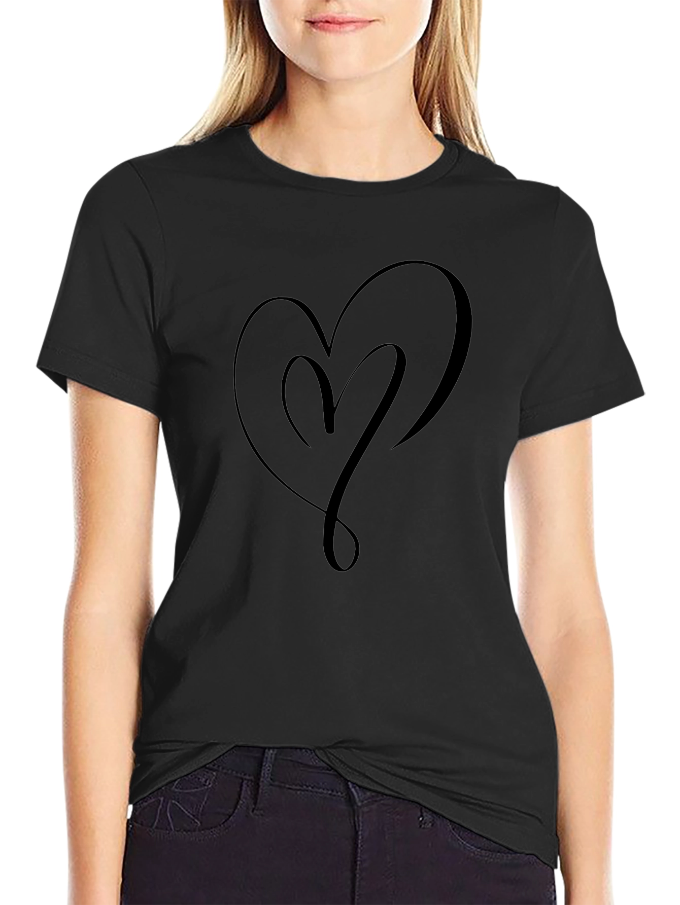 Heart Graphic Tee - Soft Style Cotton T-Shirt