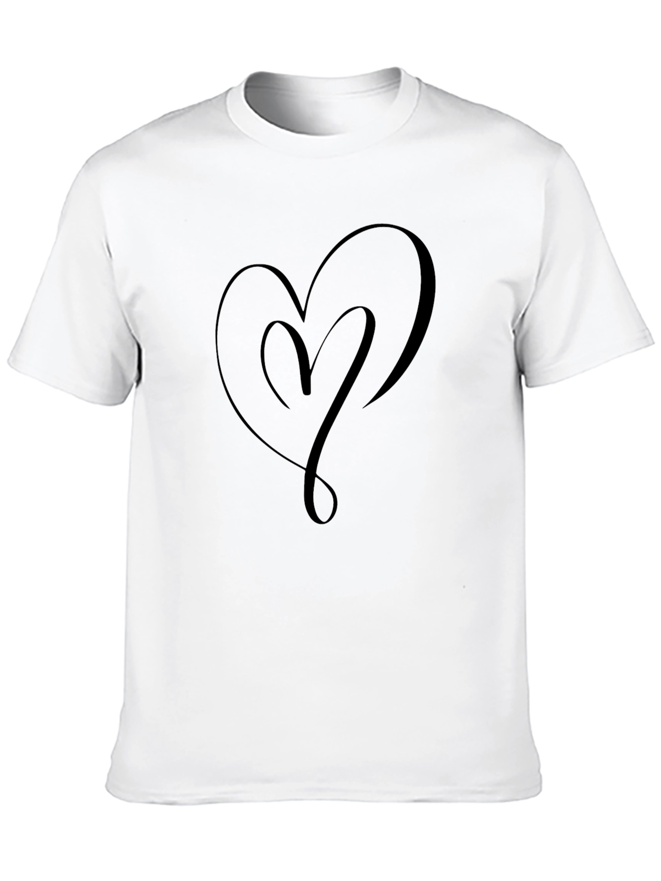 Heart Graphic Tee - Soft Style Cotton T-Shirt