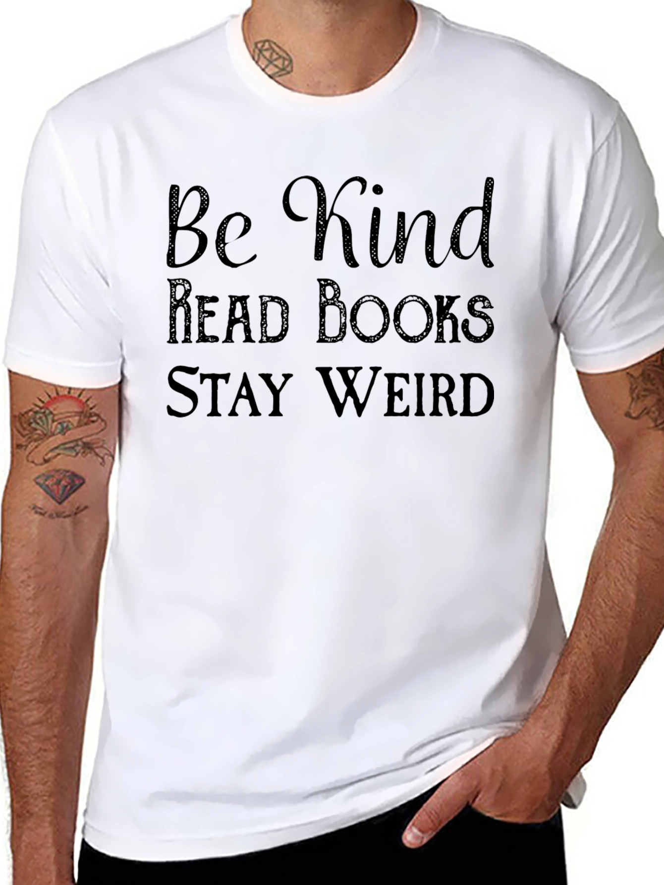 Be Kind T-Shirt - Read Books Stay Weird