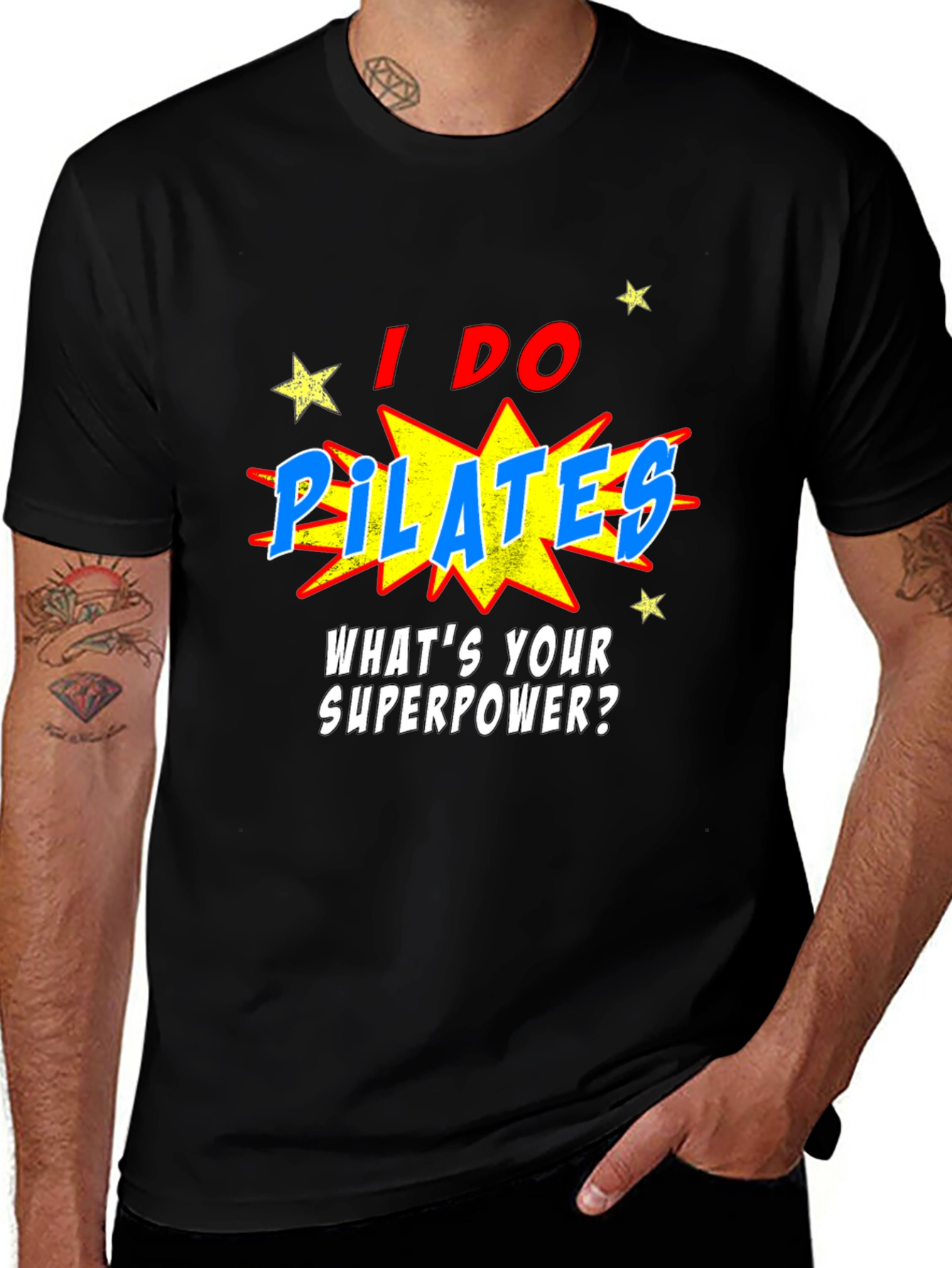 Pilates Superpower T-Shirt: Funny Fitness Tee